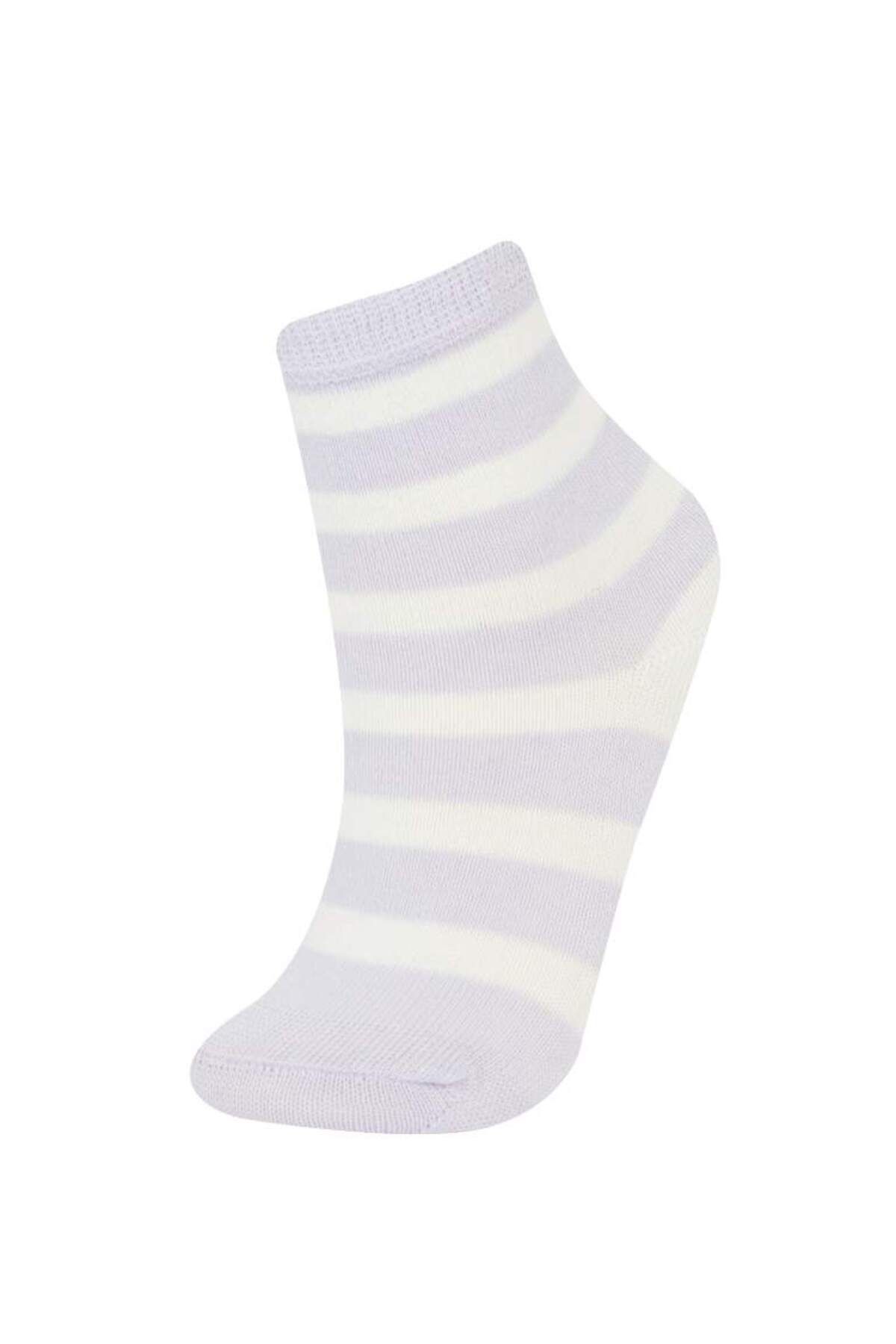 DeFacto-5-teilige lange Baumwollsocken für Mädchen E6283a8 2