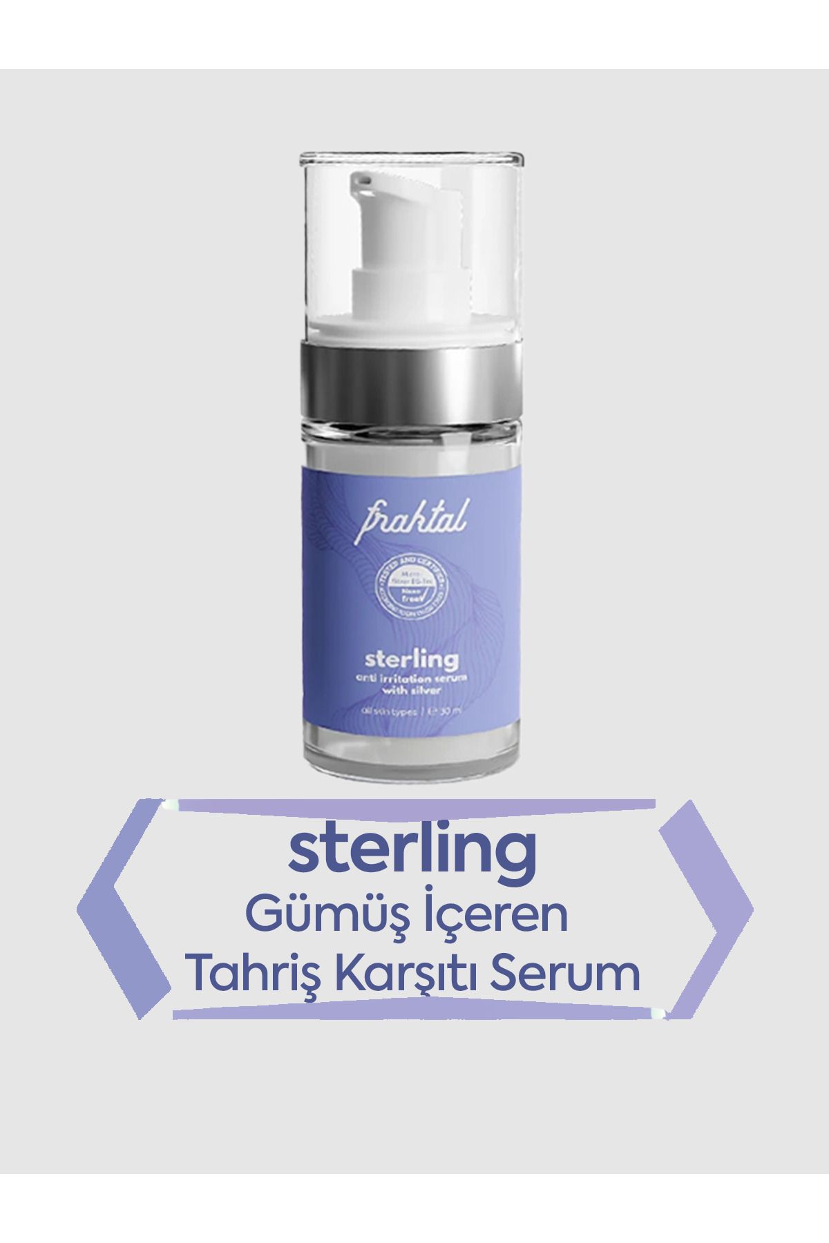 Fraktal Sterling Gümüşlü Tahriş Karşıtı Serum