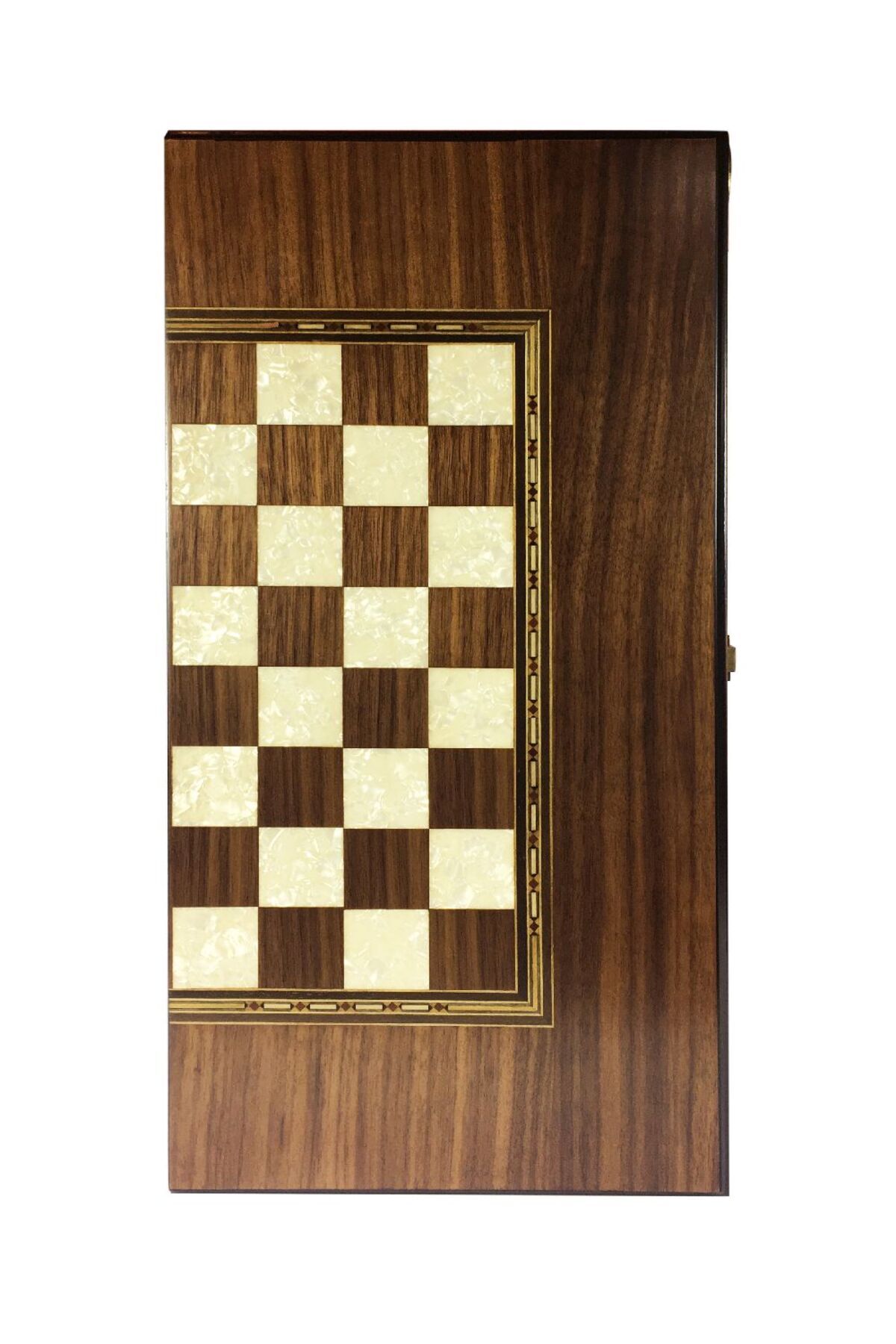 Helena Wood Art-Eco Classic Handmade Checkered Wooden Backgammon Set Chess Checked 7