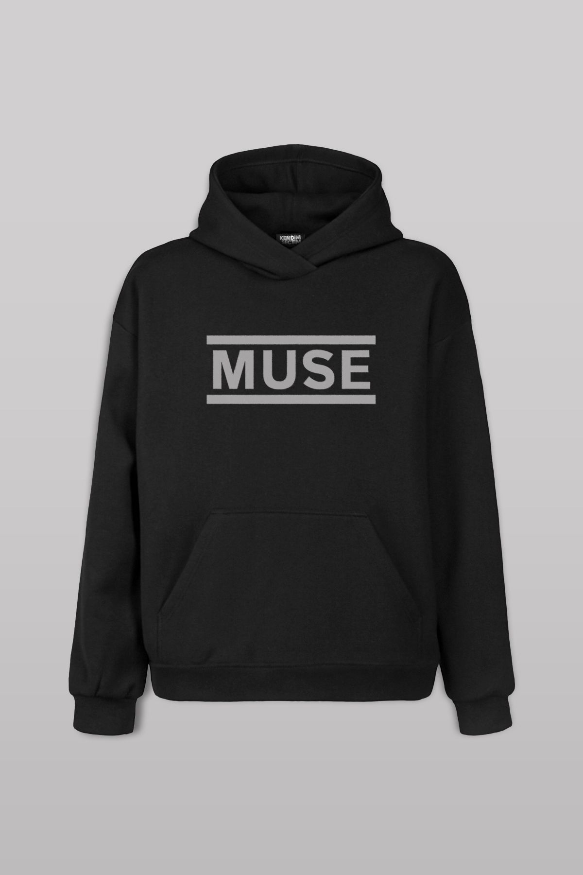 Kendim Seçtim Muse Band Müzik Classic Logo Ön Baskılı Sweatshirt Unisex Kapüşonlu Hoodie