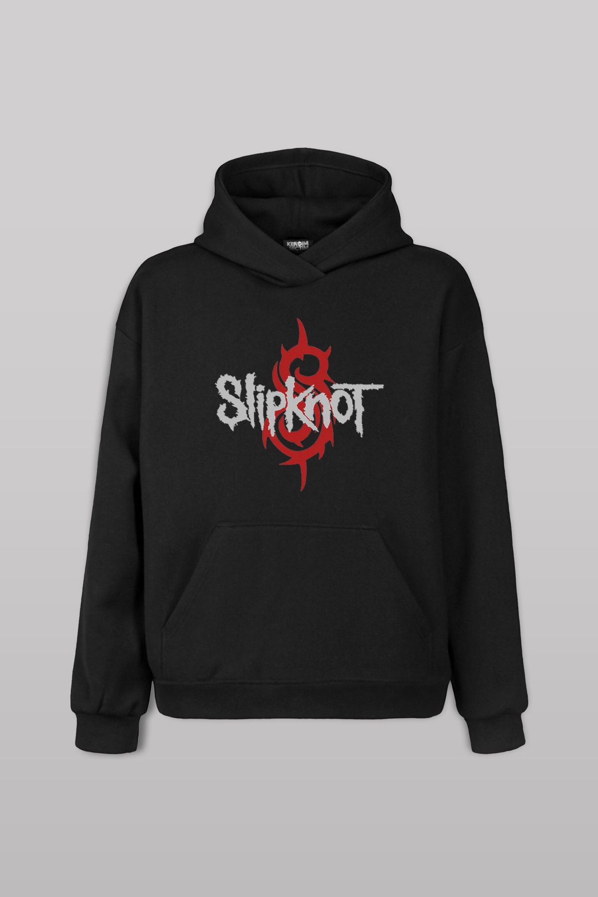 Kendim Seçtim Siyah Sweat Slipknot Goat Star Logo Metal Music Unisex Kapüşonlu Hoodie