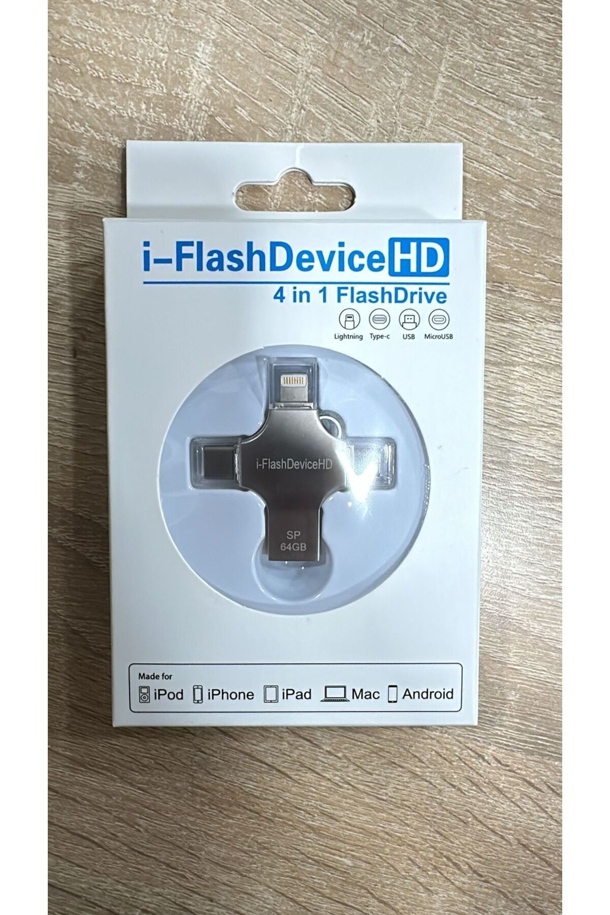 ONREZ-ذاكرة فلاش 4 في 1 USB Type-C iOS Lightning OtG الكل في واحد USB 3.0 64 جيجابايت 2