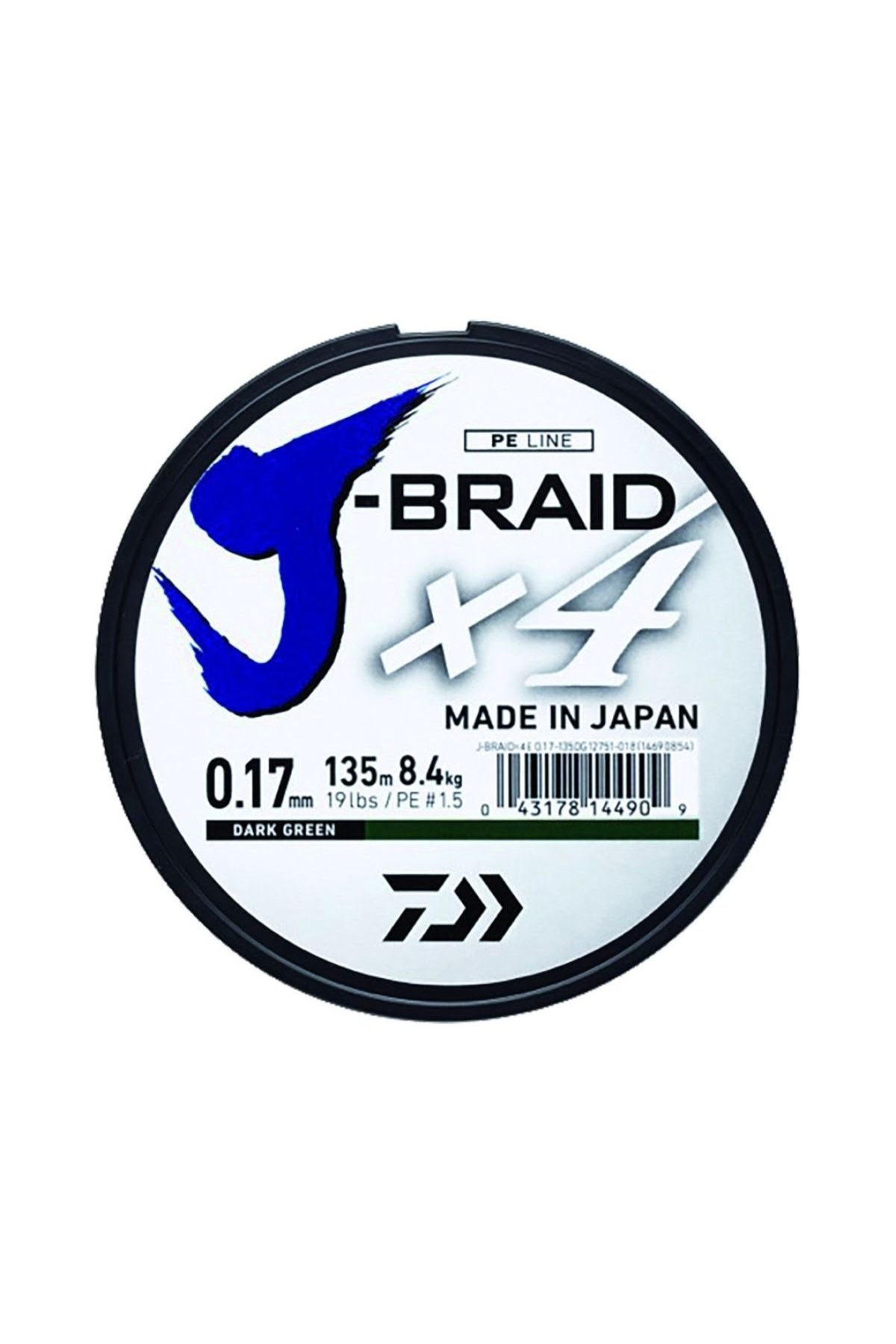 daiwa JBraid 4B Koyu Yeşil 135m İp Misina