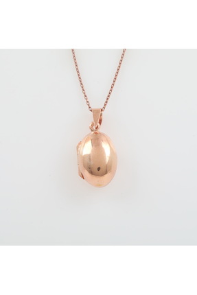 GÜMÜŞ DÜNYASI 925 Ayar Gümüş Rose Kaplamalı Uzak Şehir Fotograflı Kilitli Kap...