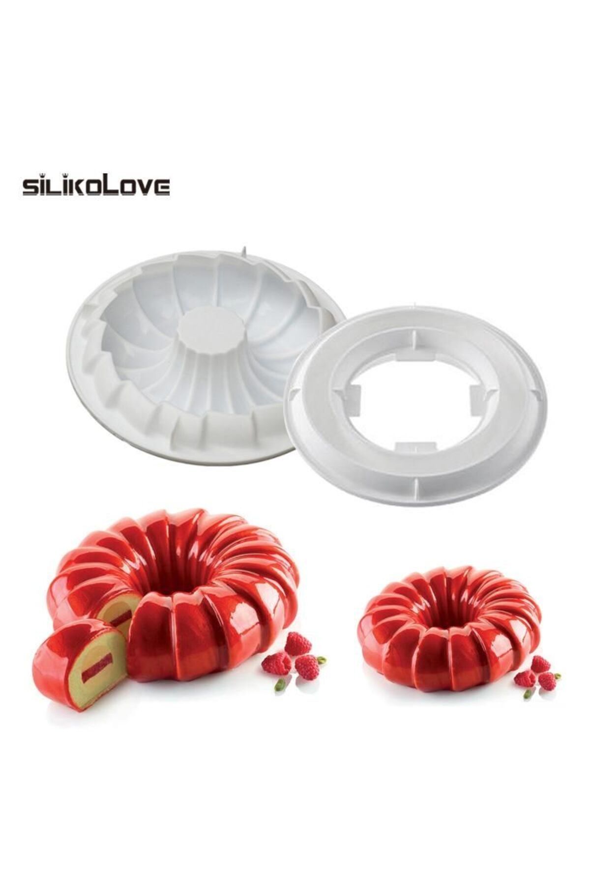 öztürkler Kit Red Tail Profesyonel Silikon Kek Pasta Kalıbı