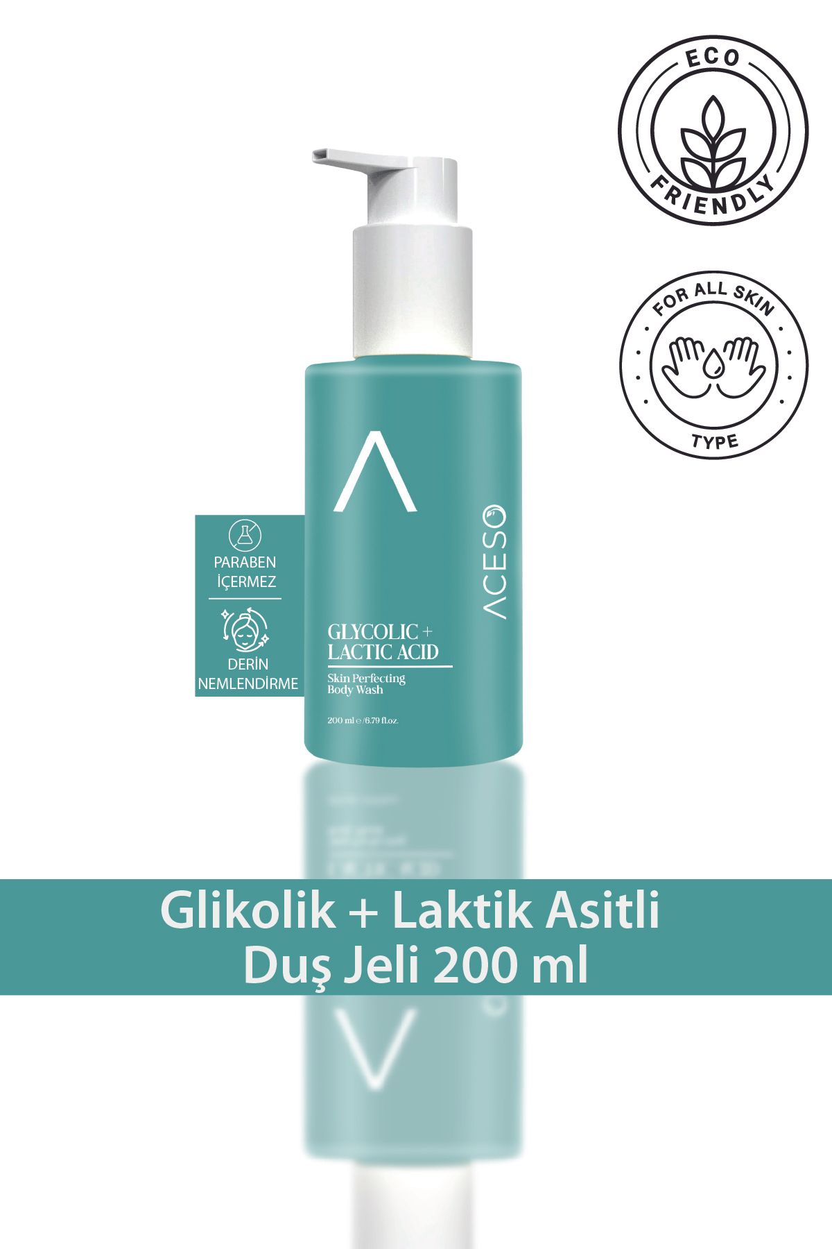 Aceso Cosmetics Hyaluronic + Niacinamide & Vitamin C Duş Jeli 200 ml