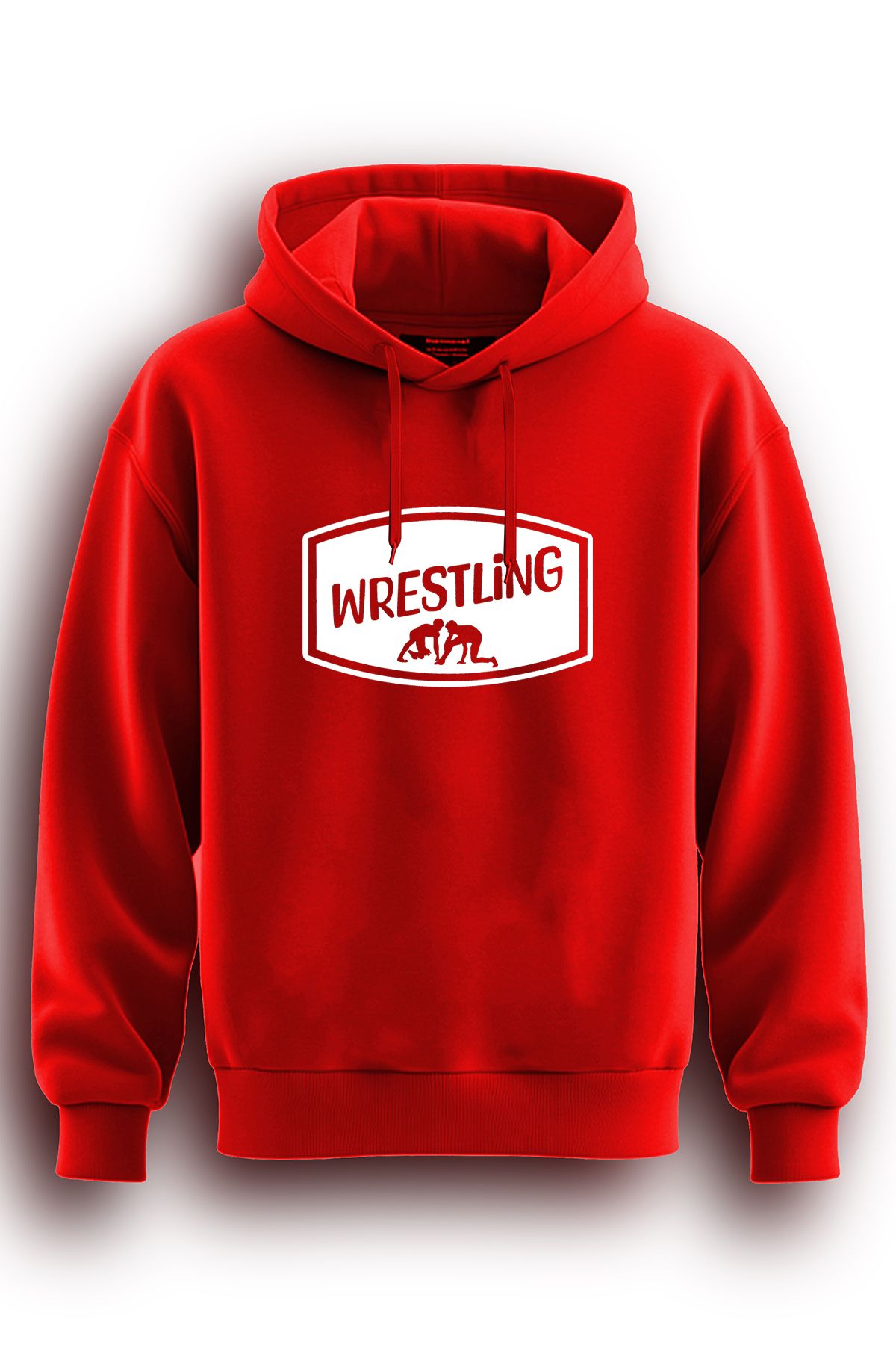 TOP GLORY Güreş Baskılı  Sweatshirt Kapüşonlu 3 iplik Hoodie Wrestling Sweat GURES5821