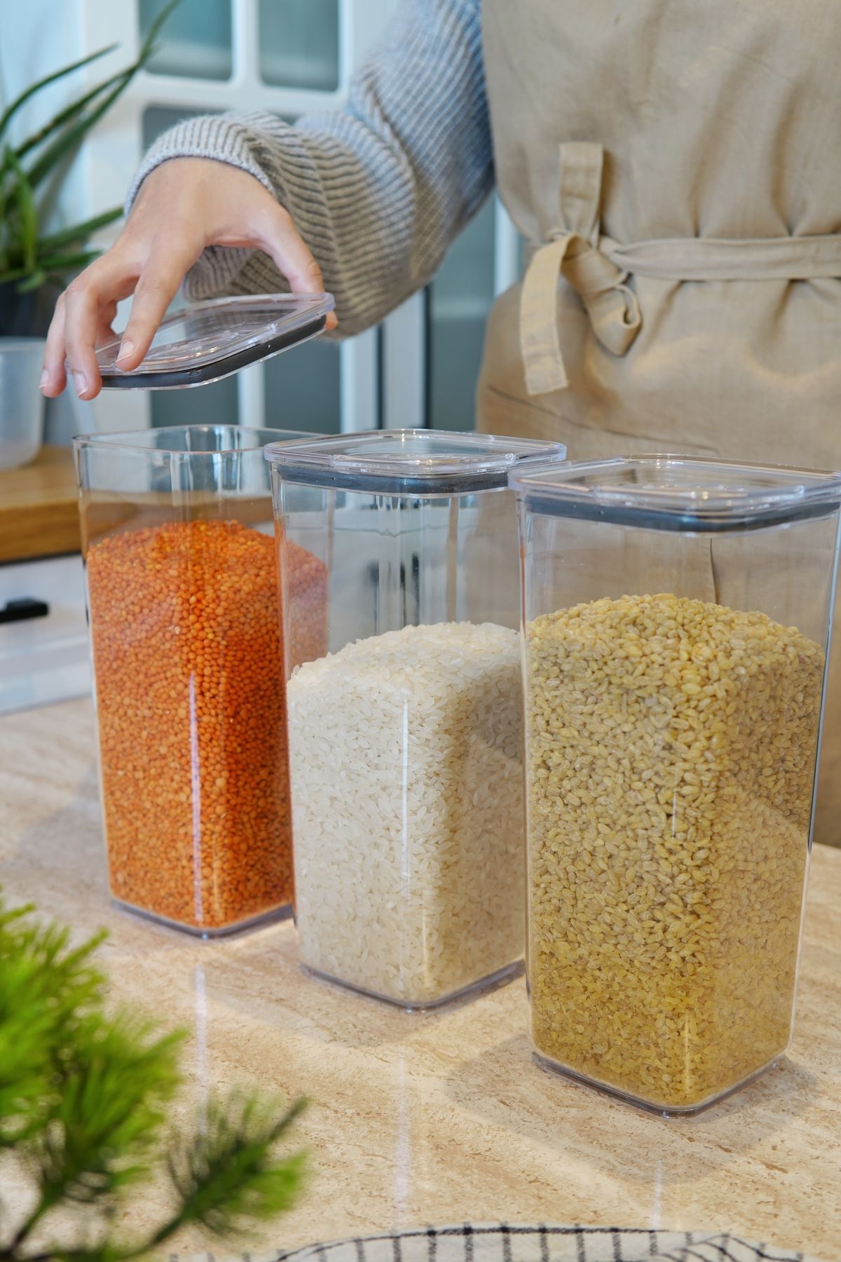 EVLE-Practical Lid Storage Container 3 X 1.7 3