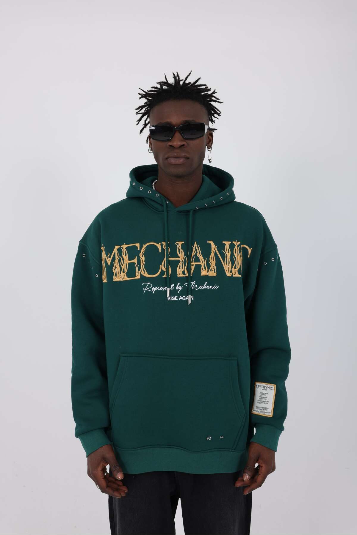 Mithra Mechanic Nakışlı Oversize Unisex sweatshirt