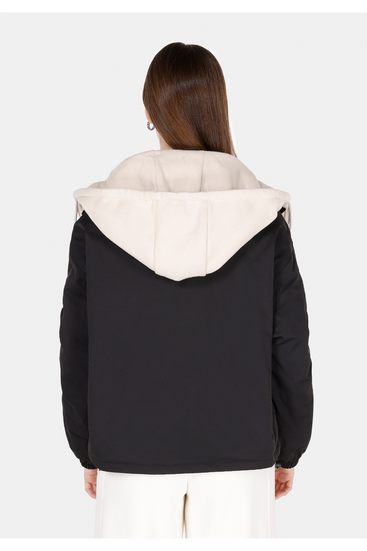 Colin’s  Regular Fit Kapüşonlu Fermuarlı Astarlı Suya Dayanıklı Kadın Siyah Mont Cl1072357 - Görsel 2
