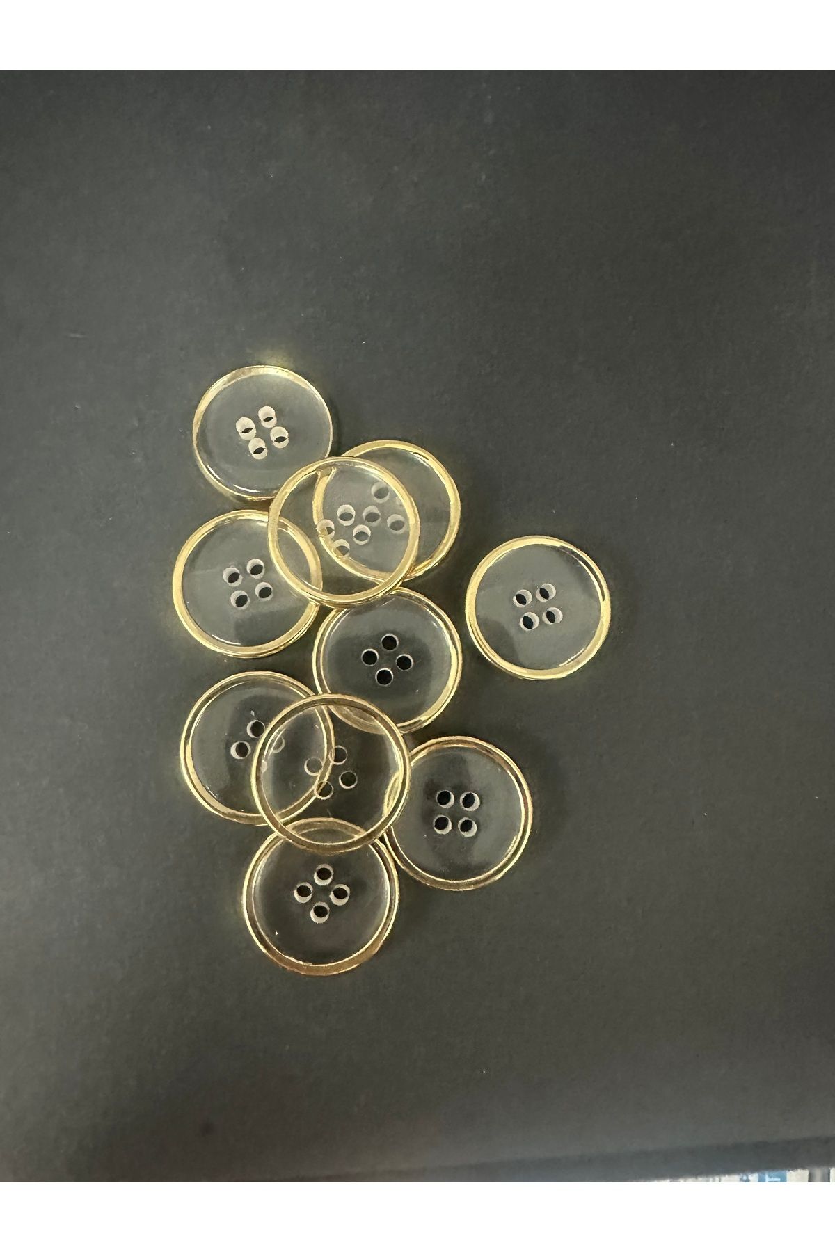 T.T-36 Size Blazer - 8 Gold Buttons - Transparent Design - Polnet Button 3