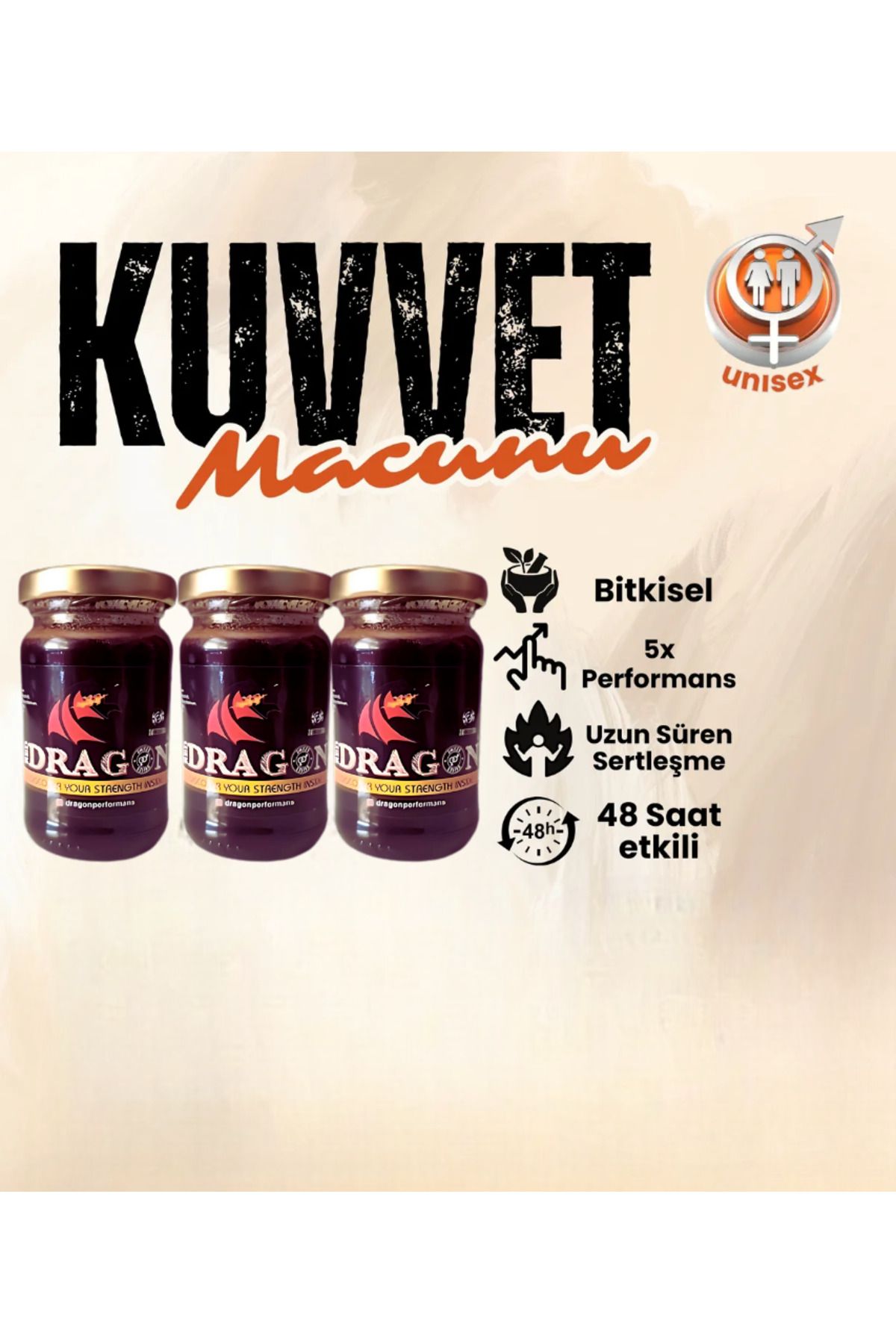 ABU ŞİFA BİTKİSEL & KOZMETİK ÜRÜNLER Red Dragon Ballı Ginsengli Tribuluslu Macun Güc Yükseltici 110 Gr Macun 3 Adet