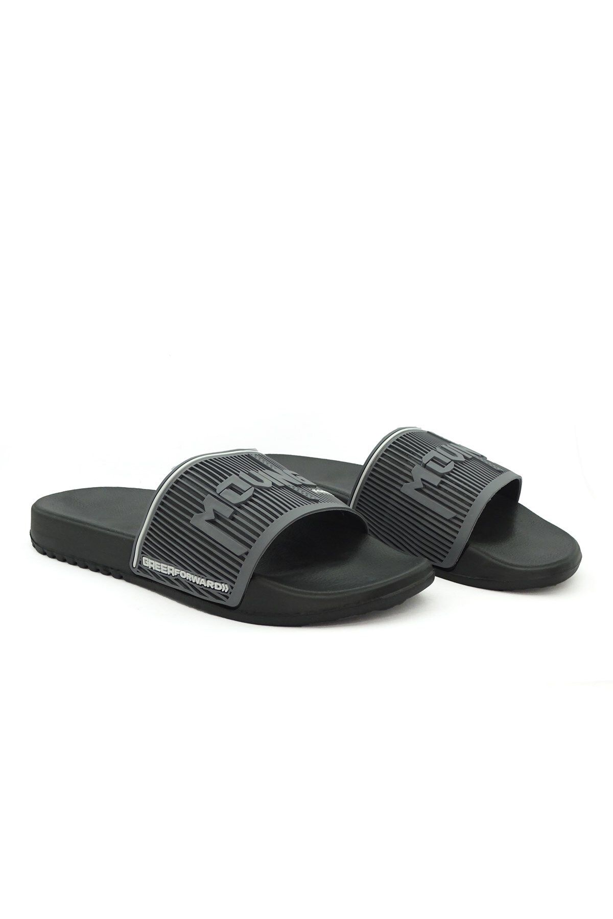 LETAO-Men's Black Mover Slippers - Suitable for Comfortable Beach and Pool Wet Floor 4