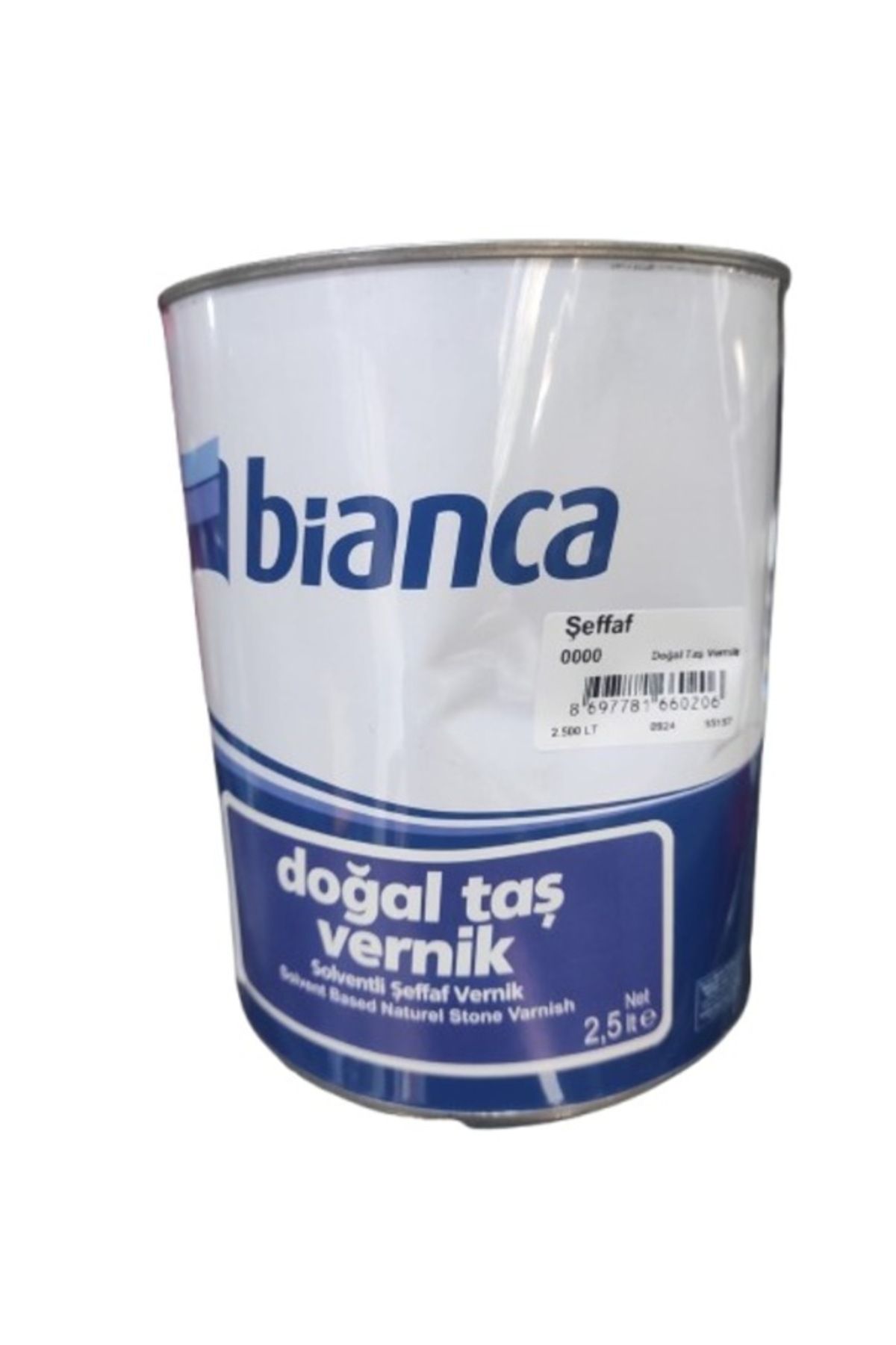 Bianca Dekor Tuğla, Ahşap, Doğal Taş Verniği Şeffaf Vernik 2.5 Lt