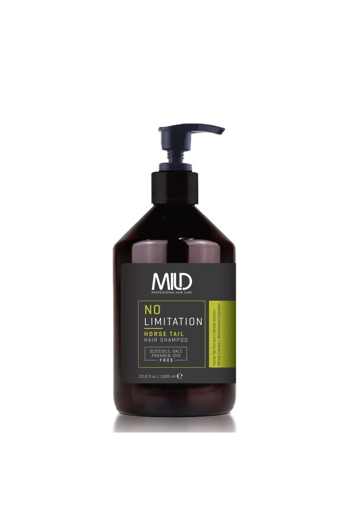 Mild Professional Hair Care No Limitation Horse Tail Shampoo 1000ml.