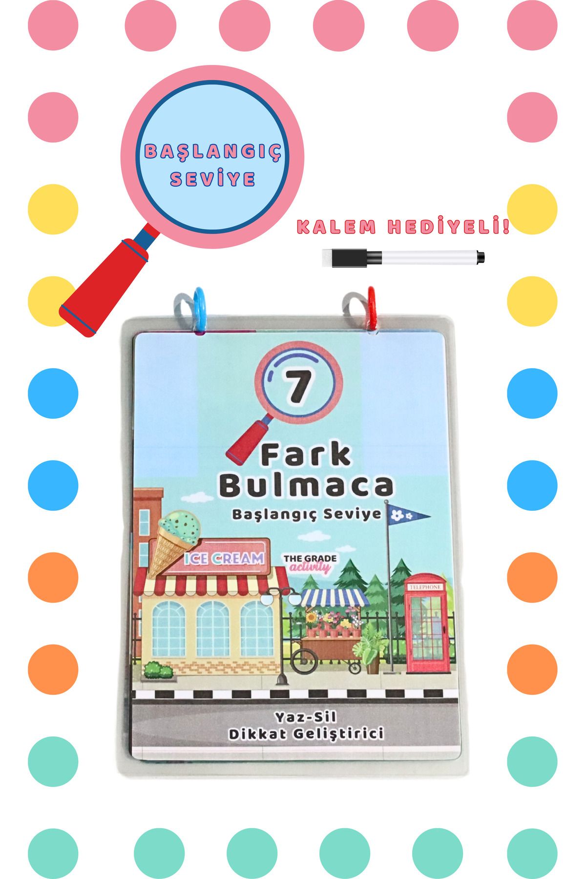 The Grade 2-6 Yaş 7 Fark bulmaca aktivitesi Eğlenceli Ve Eğitici Set (12 SAYFA-A4 BOYUTUNDA)