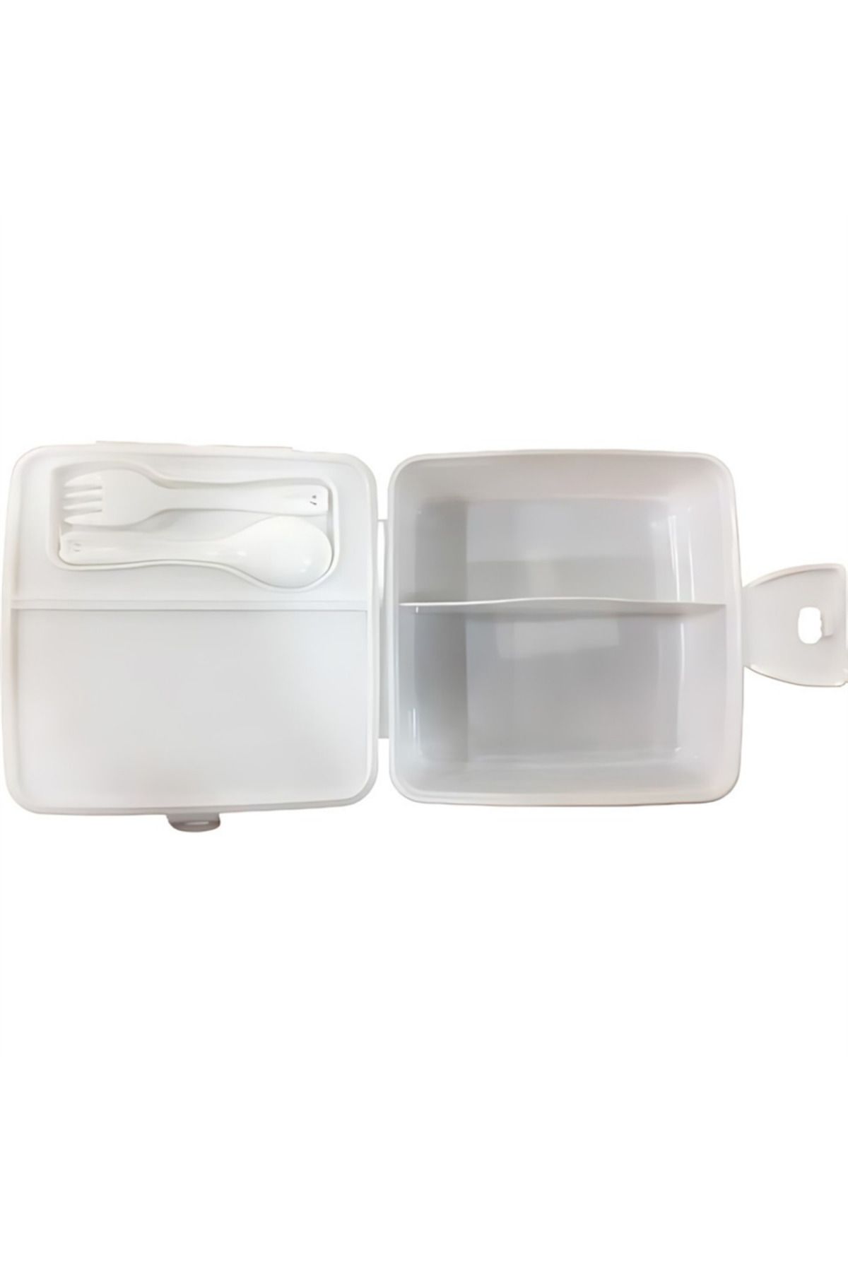 omilife-Portable School Picnic Food Container Lunch Box with Fork and Spoon Folded Compartment Lockable Storage Container 6