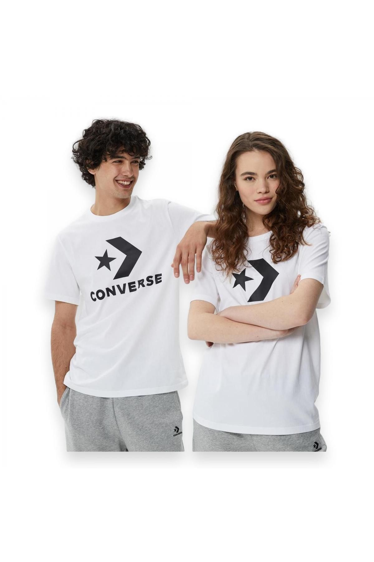 converse 10025458 Go-To Star Standard Beyaz Unisex T-Shirt