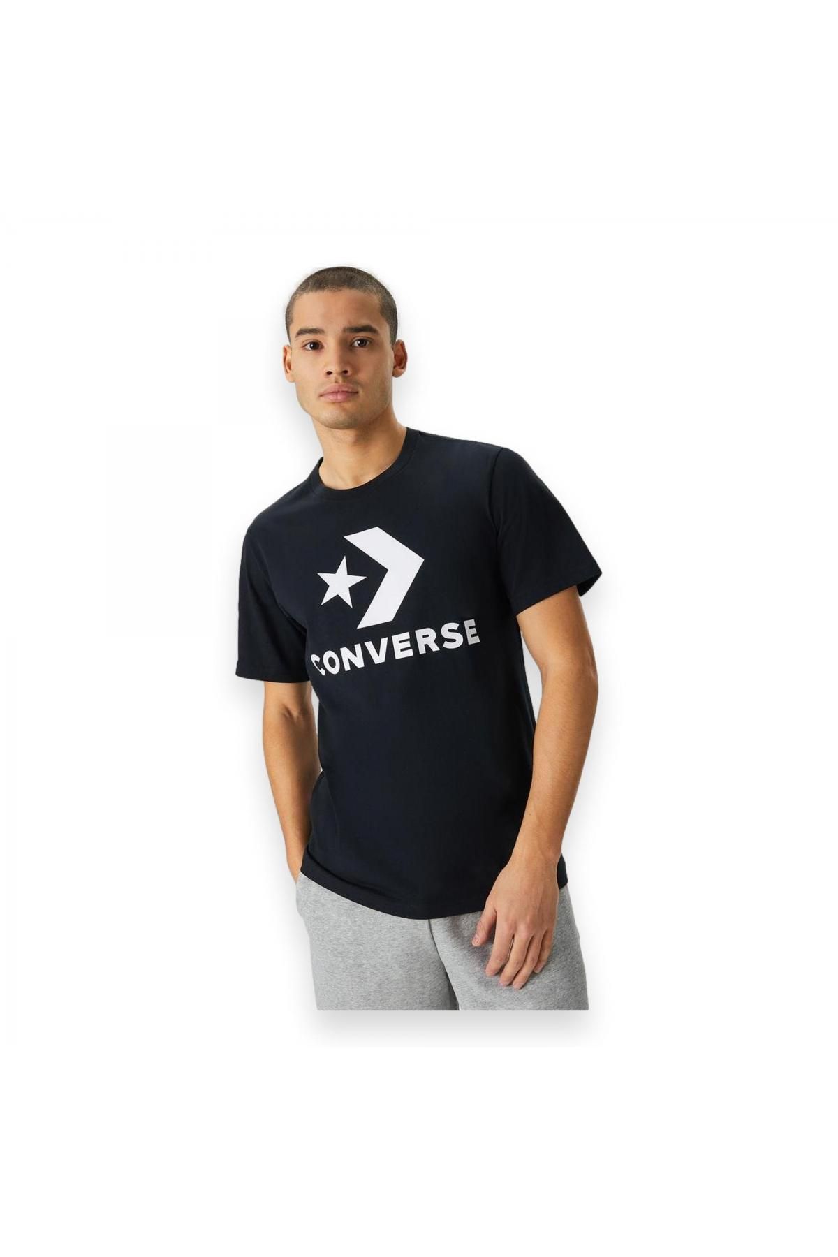 converse 10025458 Go-To Star Standard Siyah Unisex T-Shirt