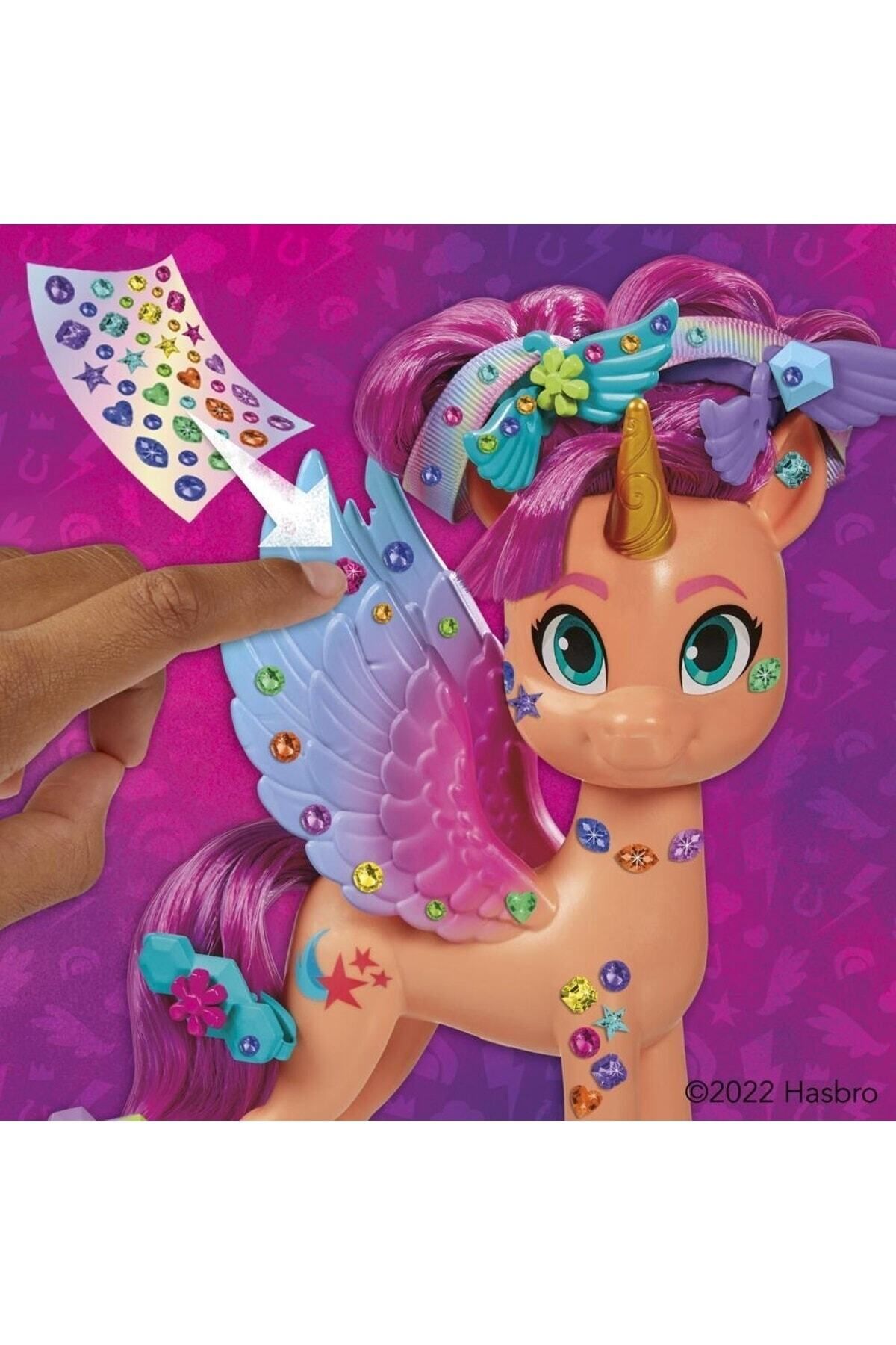 MY LITTLE PONY-Hasbro F3873 Sunny with Ribbon Hair Design: A New Generation +5 Years 4