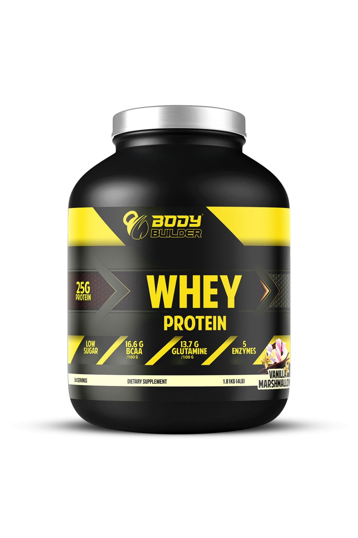 Body Builder-Whey Protein, Vanilla  Marshmallow, 4 LB 1