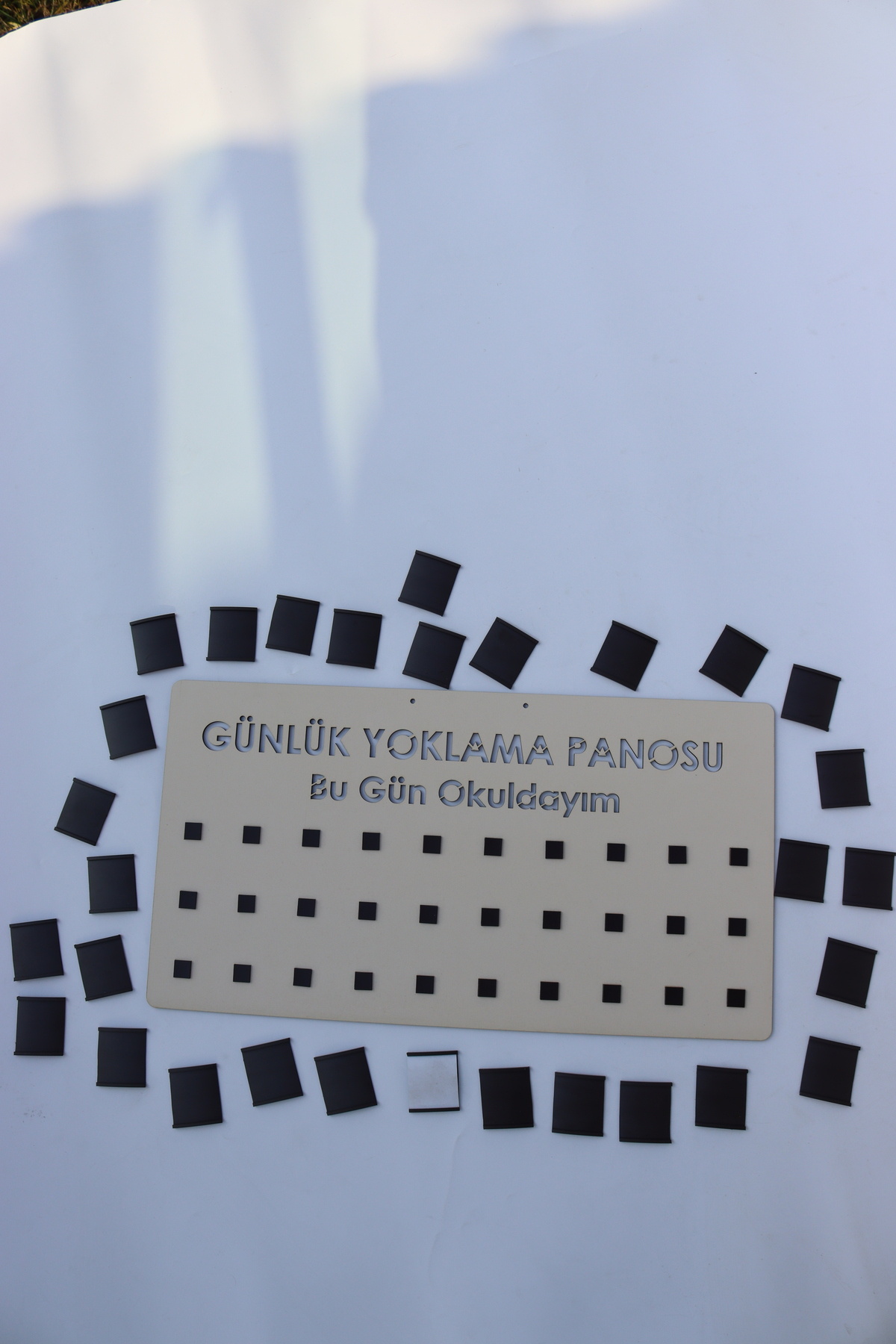 تختهٔ چیدن روزانه، چیدن دانشآموزی
