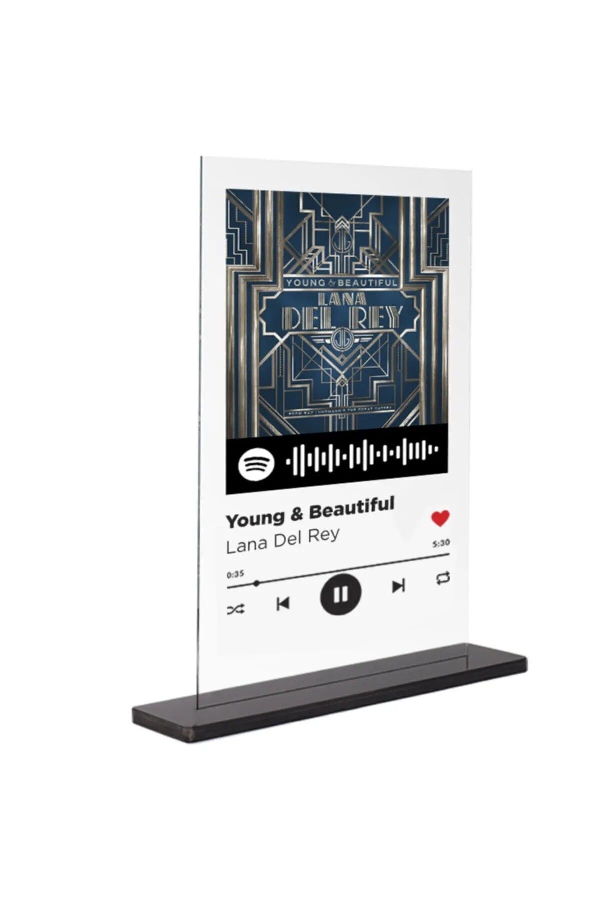 shop Dekorif-Spotify Plak - Young & Beautiful / Lana Del Rey 15x20cm