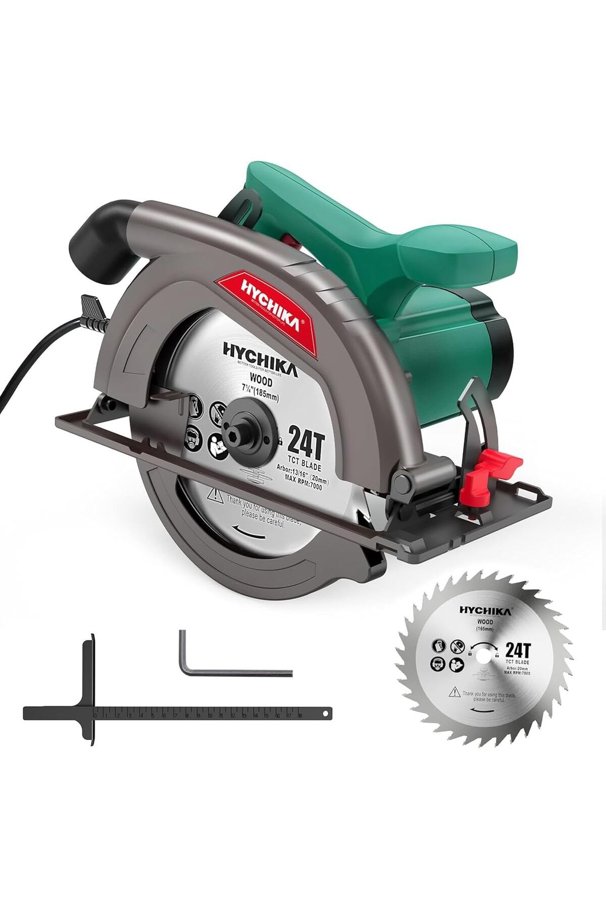 STOREMAX Niffa Shop el daire testere, 1300W, 4500RPM, 185mm, yüksek güçlü motor, kesme derinliği 65mm (9