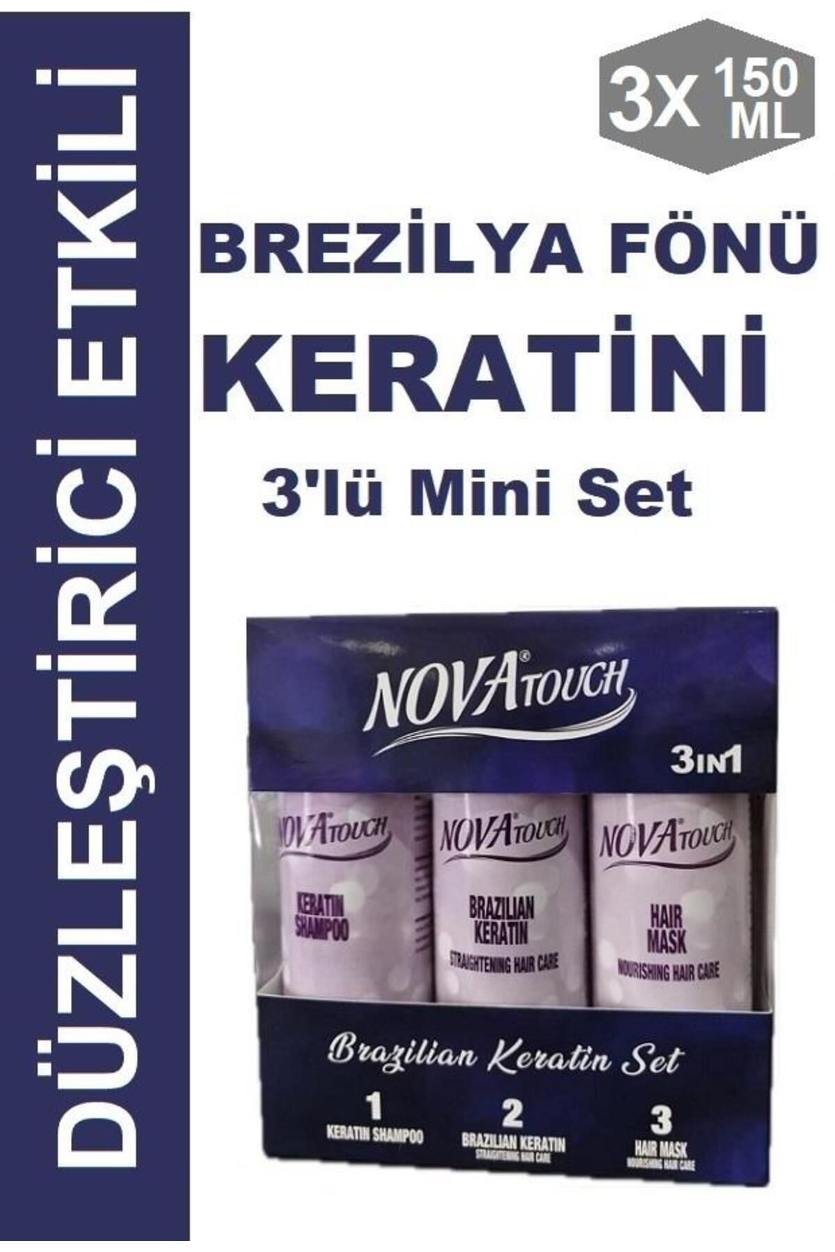 novatouch Nova Brezilya Fönü Keratini Mini 3'lü Set 3x150 ml