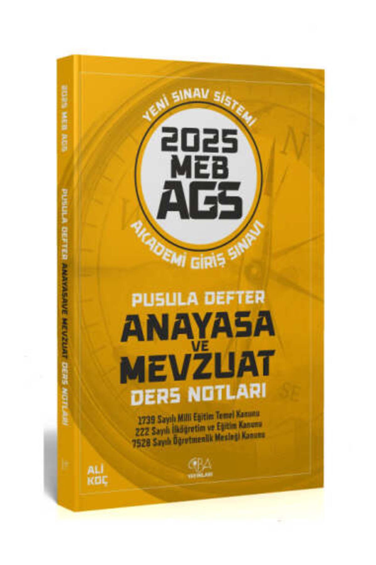 Garantör Akademi CBA Yayınları 2025 MEB-AGS Anayasa ve Mevzuat Pusula Defter Notları Yeni