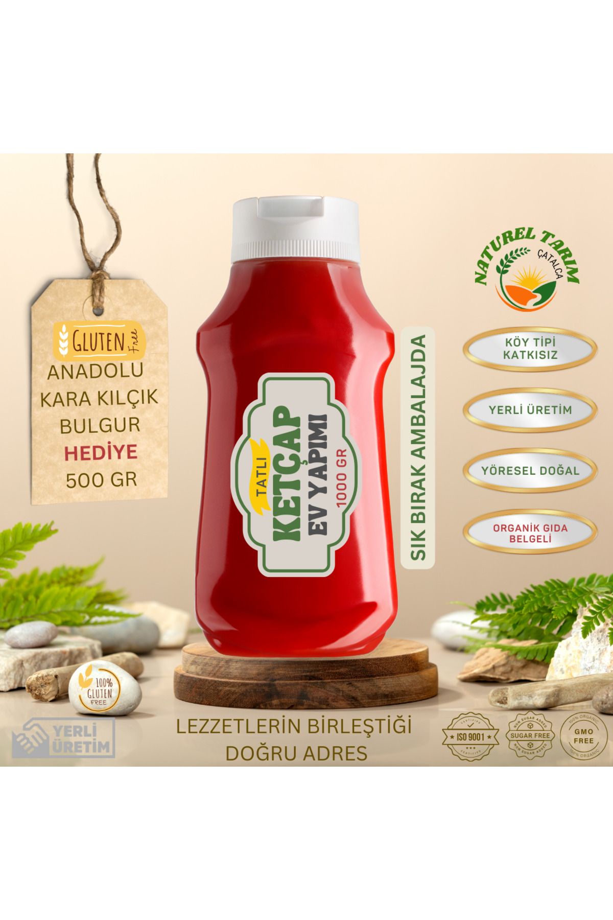 NATUREL KÖY TİPİ KETÇAP ( TATLI ) 1000 GR