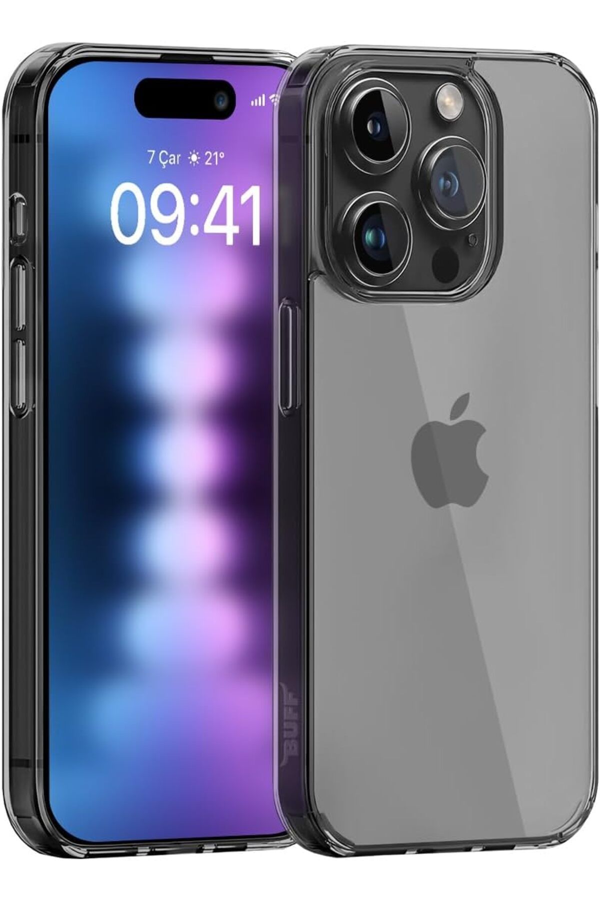 STOREMAX efshopx iPhone 15 Pro Max ile Uyumlu (6.7inç) Air Hybrid Darbe Emici TPU- ve PC Şeffaf Kılıf, Sm