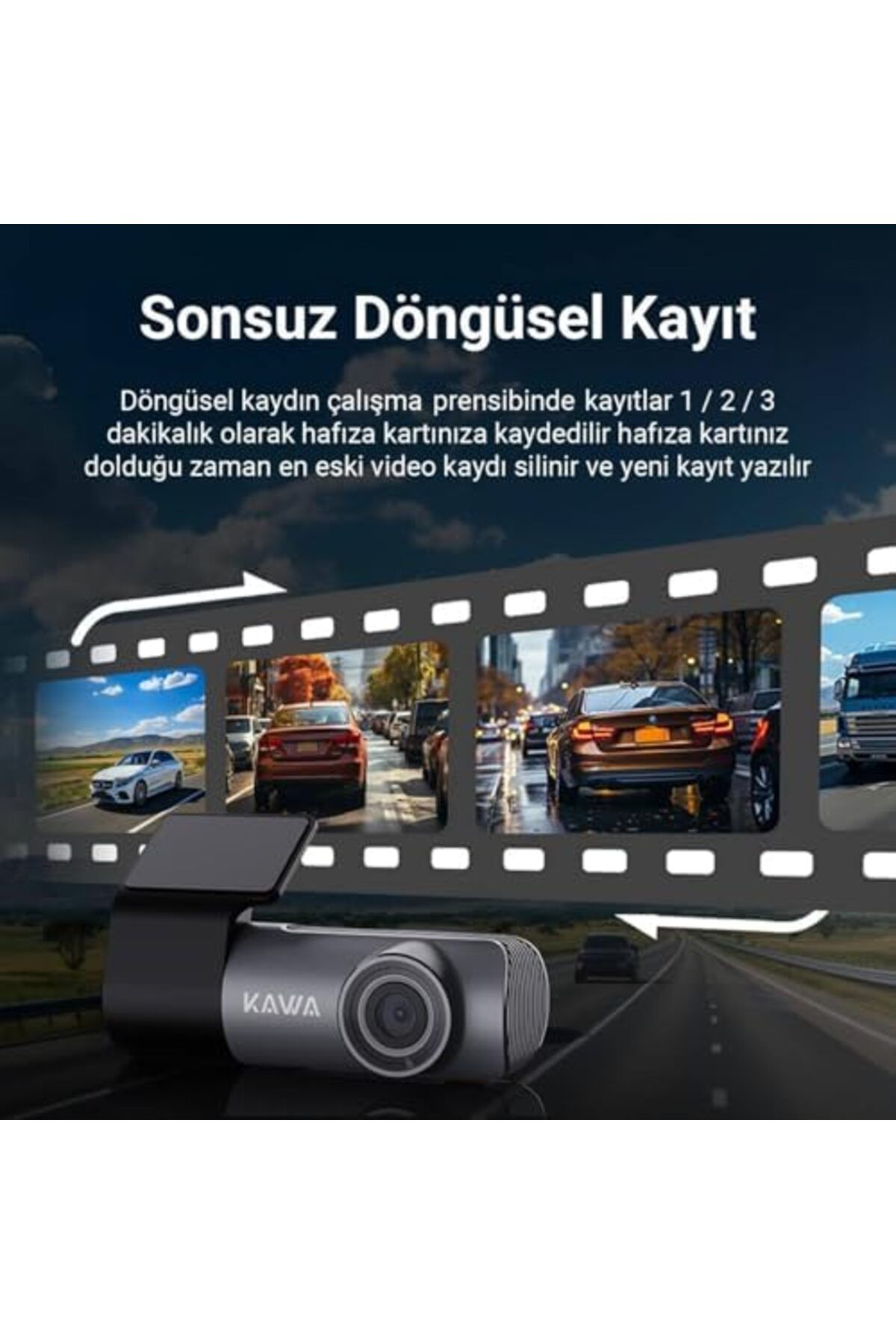 STOREMAX slcshp Araç Kamerası Açı Lens 135° Geniş WDR WiFi 2K 1296P D5 Yeni cloydx 1061052