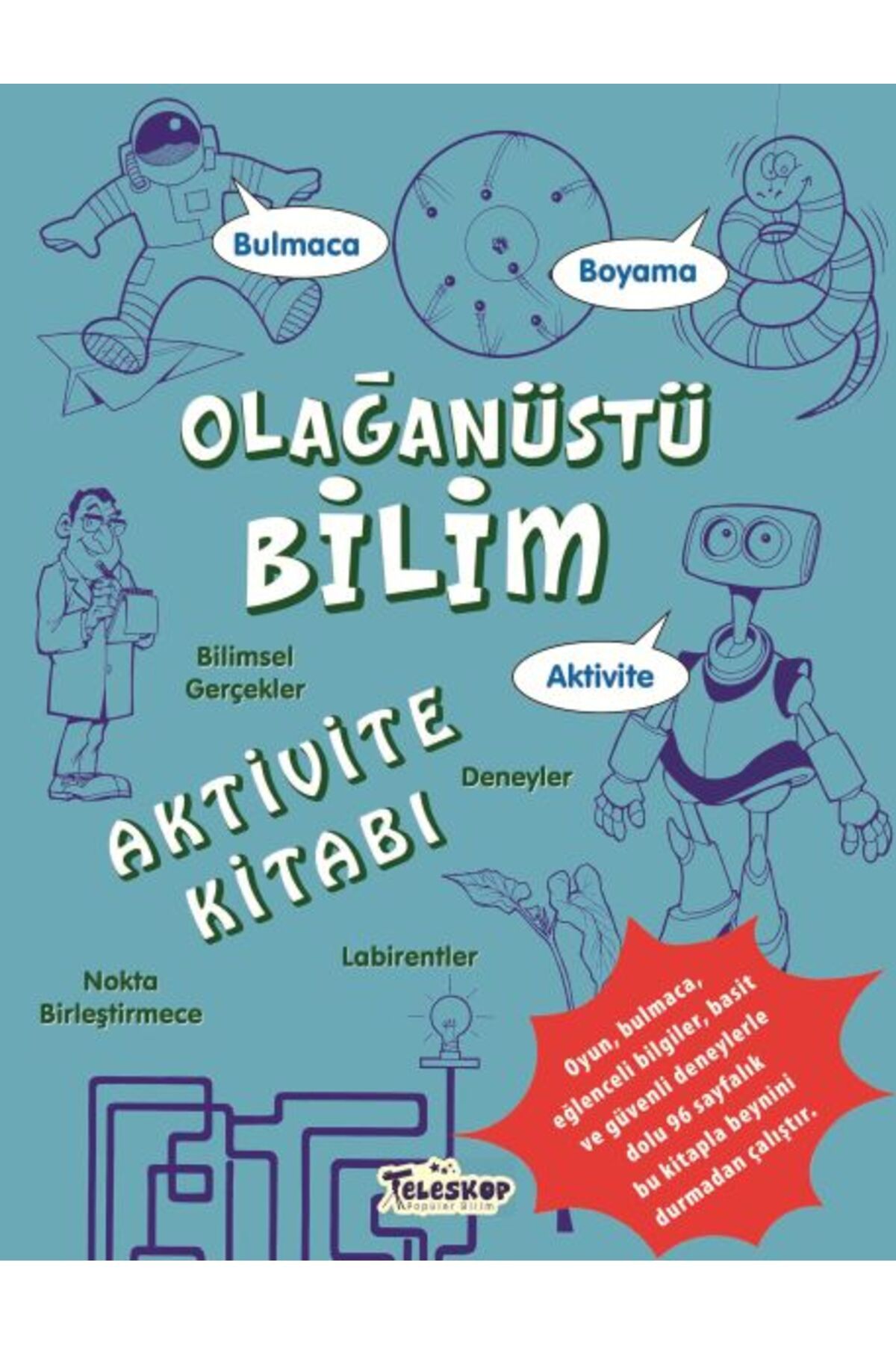 Karma Kitaplar Olağanüstü Bilim Aktivite Kitabı kitap (Korunakli Posetle)