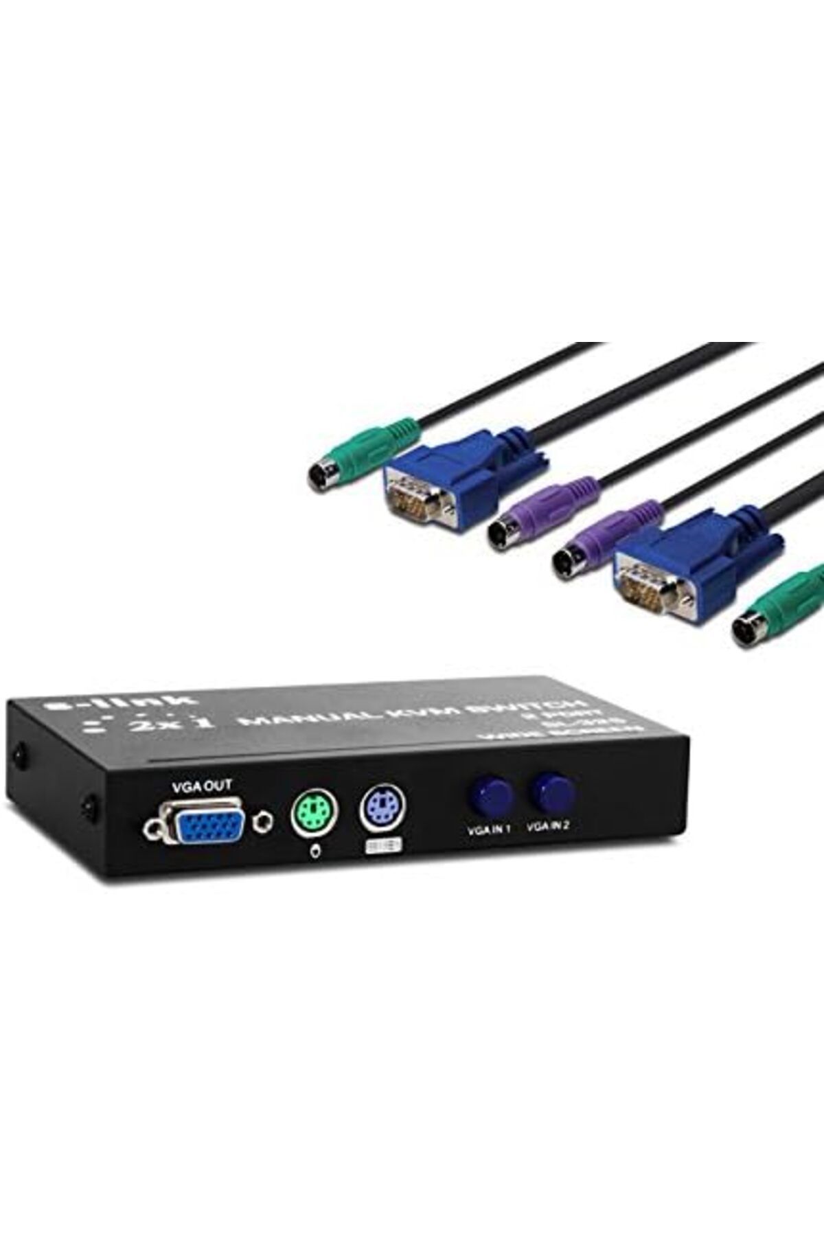 STOREMAX shopwave Kvm Switch Kablolu Manuel 1.8m M/M Port VGA+PS2 SL-325 2 Yeni HTCshop 1005813