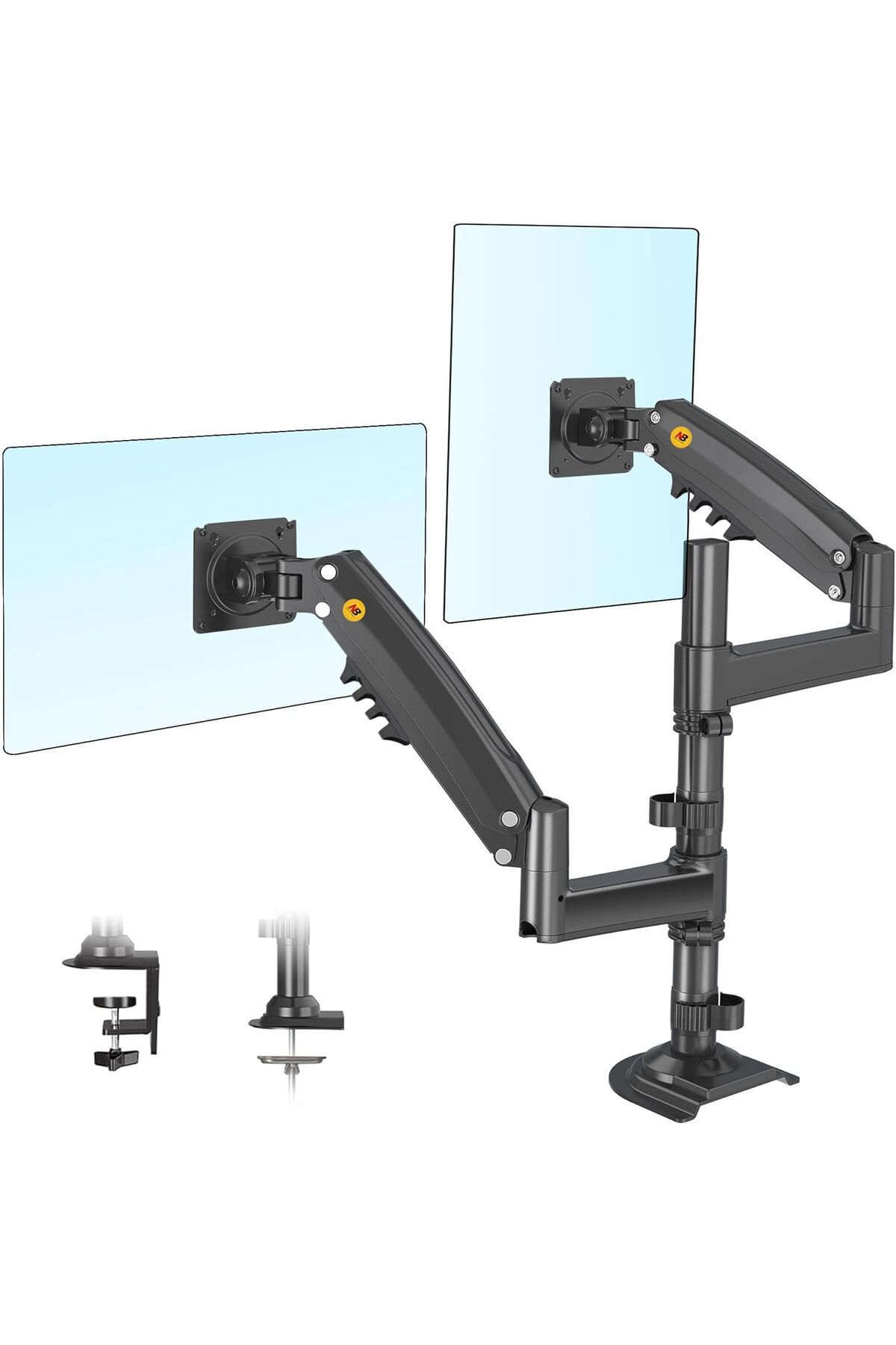 NcK North Bayou Nb H180 17-27" Çift Kol 2-9 kg Amortisörlü Monitör Standı