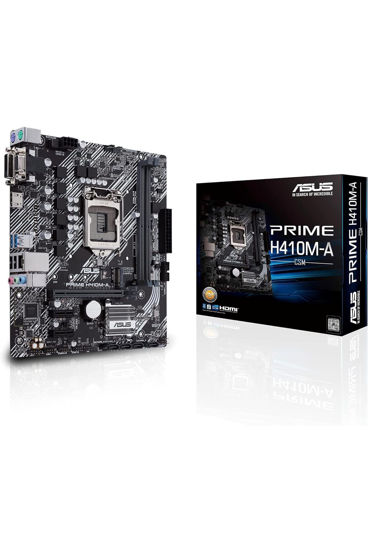 NcK Prime H410M-A/csm Intel H410 Lga1200 DDR4 2Hdmı Dvı Vga M2 Usb3.2 mATX