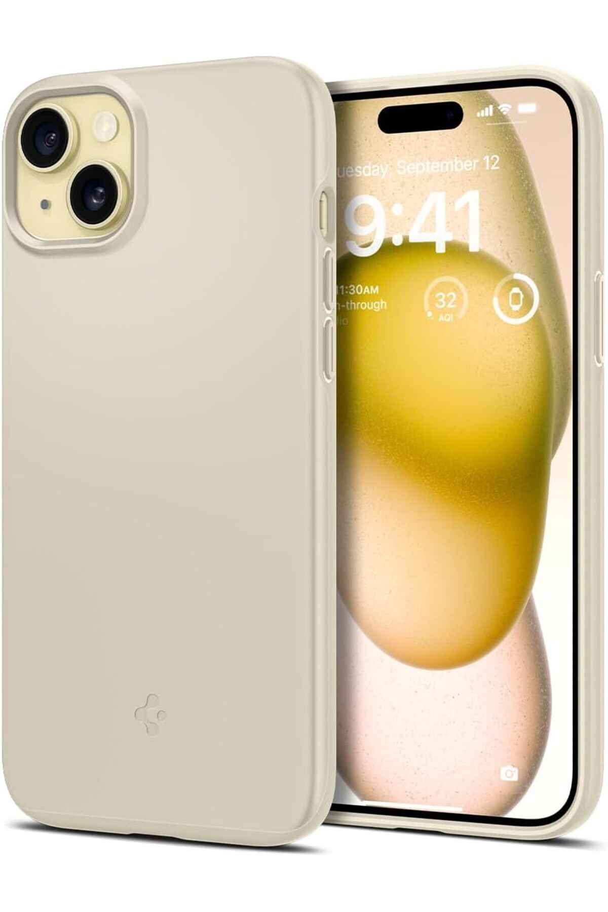 STOREMAX sivtcrt iPhone 15 Kılıf Thin Fit Mute Beige - ACS06782 Modern Desing 1053513