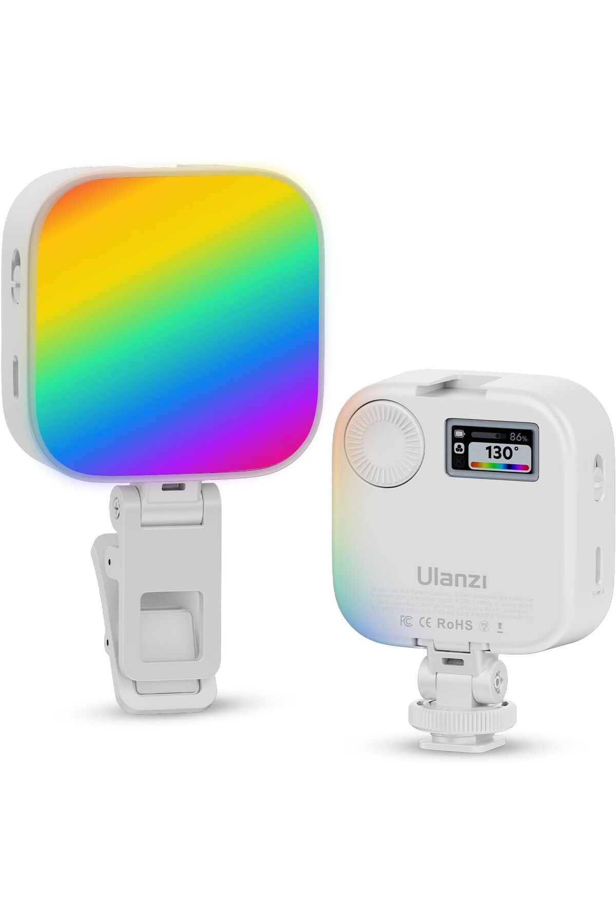 STOREMAX nffashopm U60 RGB video ışığı – 2.500 mAh pil — ayarlanabilir renk sıcaklığı – siyah