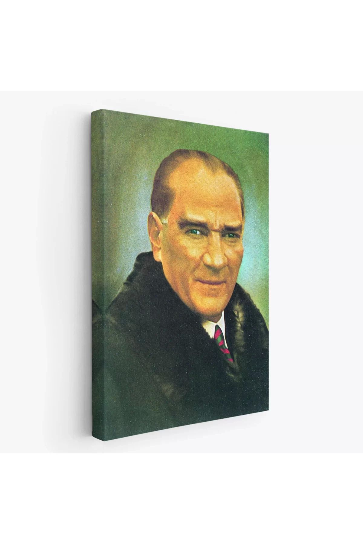 evimera Atatürk Portre Tablosu Mustafa Kemal Atatürk Dikdörtgen Dekoratif Kanvas Tablo-Cş-70