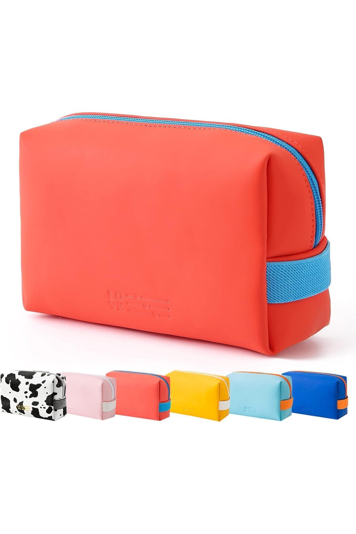 ZENİTH-Red Waterproof Cosmetic Bag 5