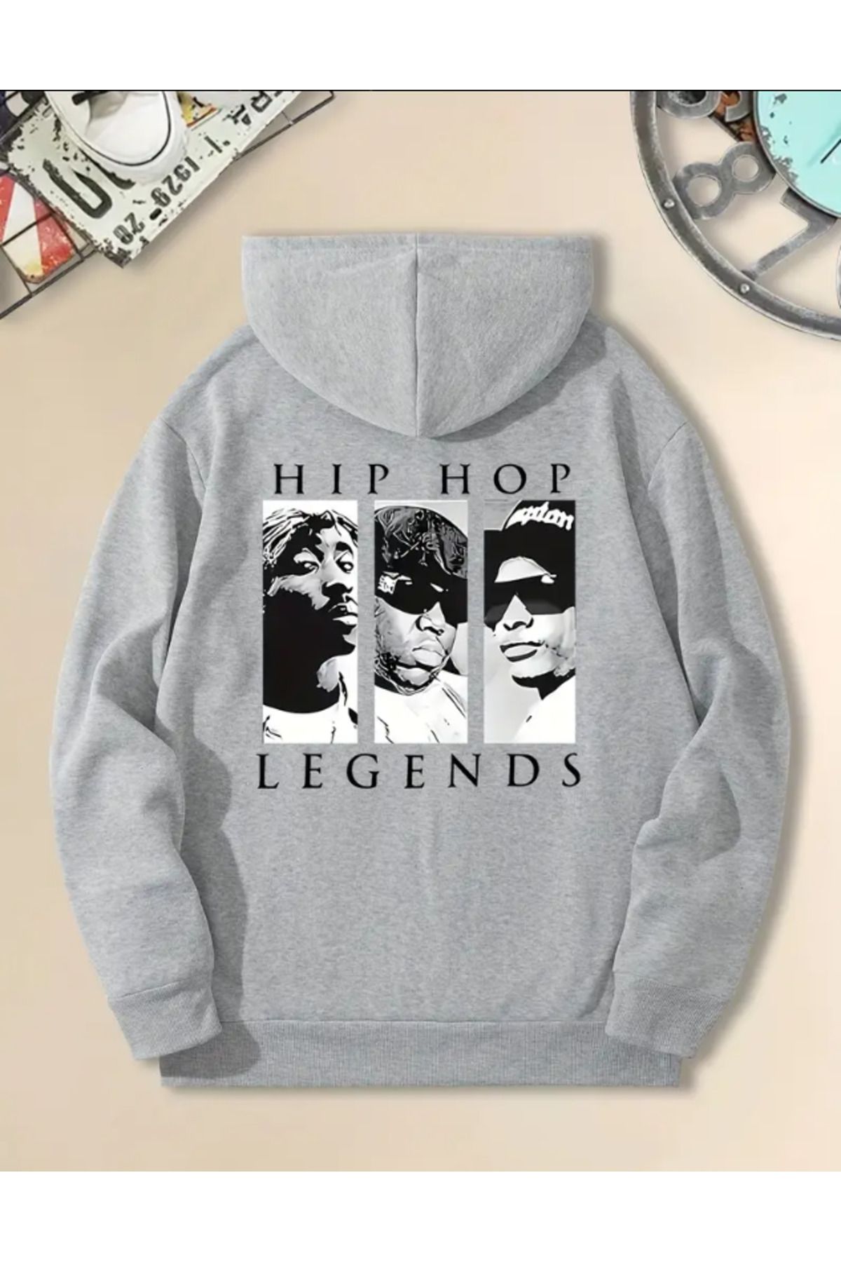 Marco Fresco Unisex Hip Hop Legends Baskılı Sweatshirt