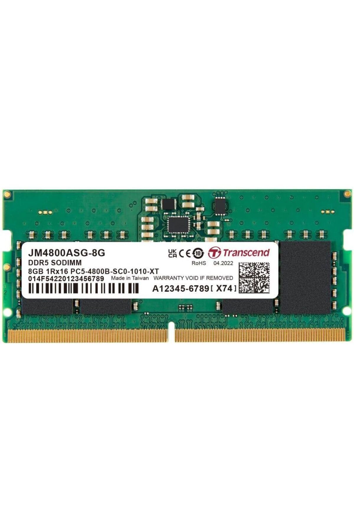 NcK JM4800ASG-8G 8GB DDR5 4800Mhz CL40 1.1V Notebook Ram