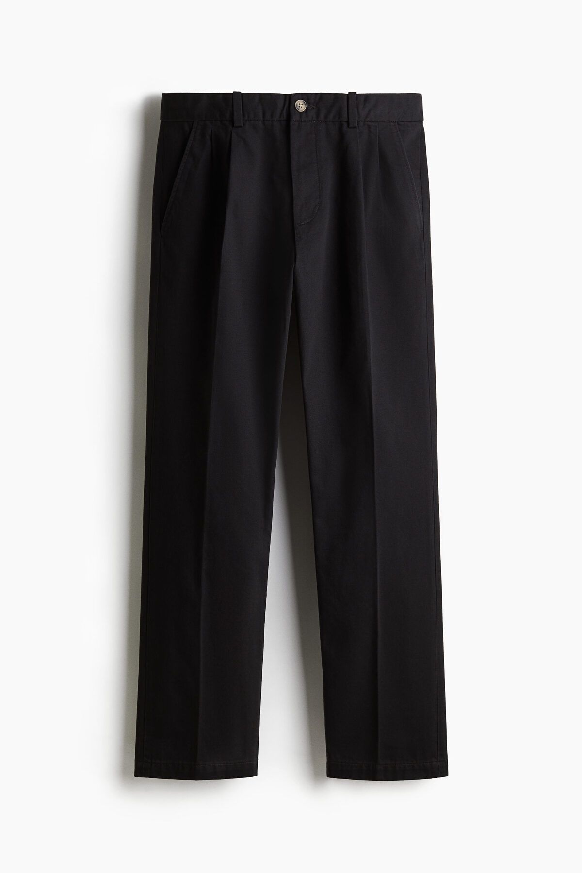 شلوار مشکی مردانه مناسب چینو به طور منظم با کف ردیابی شده H M H&M