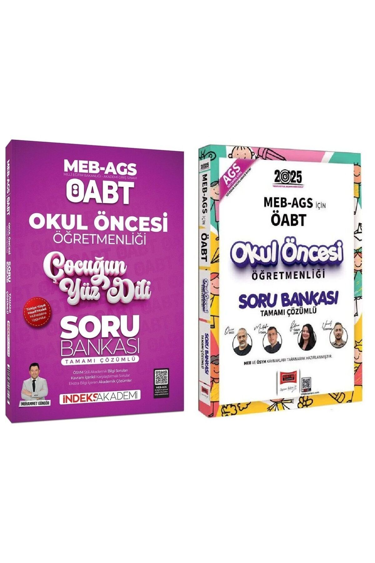 Yargı Yayınları Yargı + İndeks 2025 ÖABT MEB-AGS Okul Öncesi Çocuğun Yüz Dili Soru Bankası 2 li Set - Muhammet Güngö