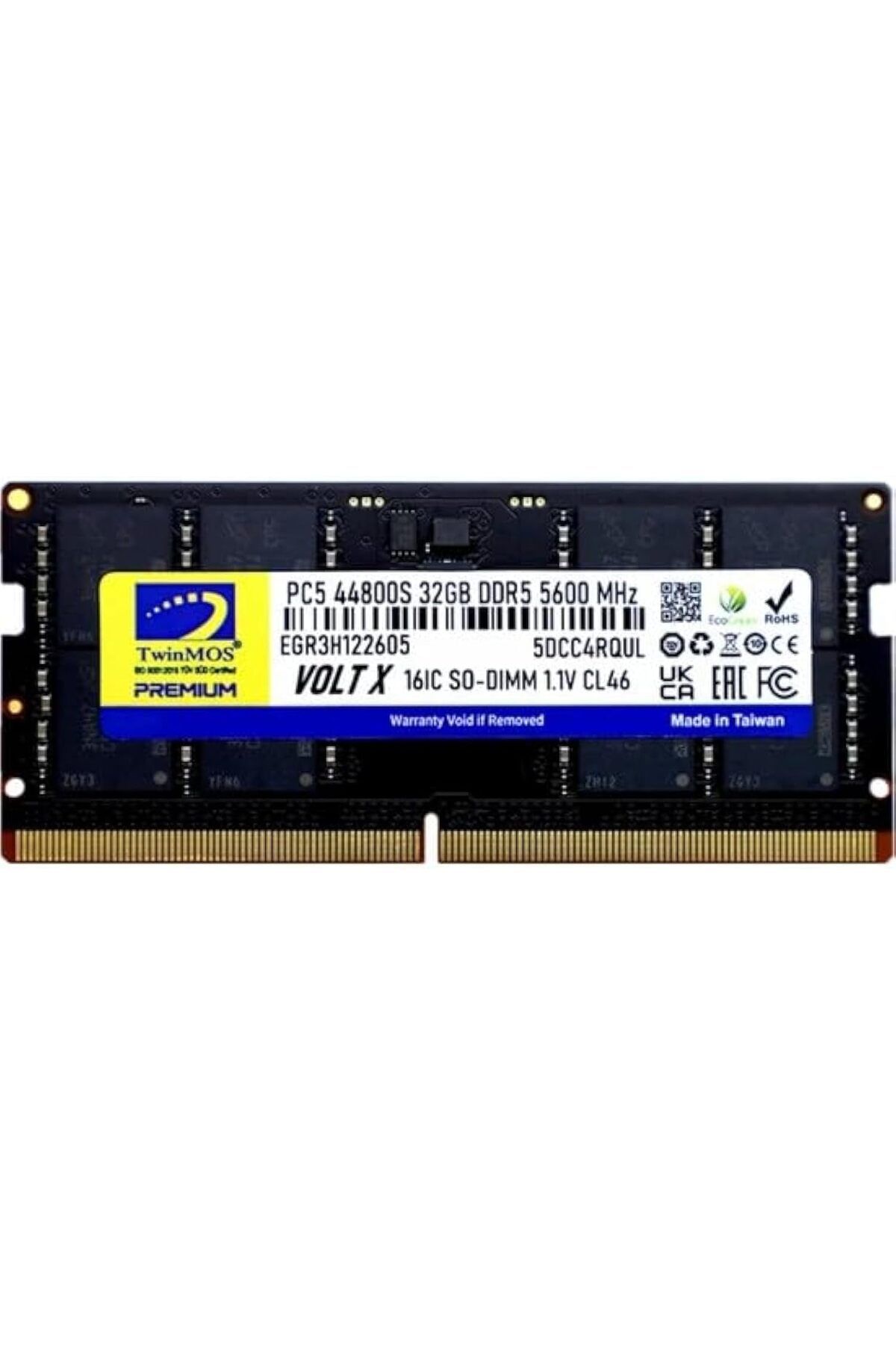 NcK 32 GB 5600MHz CL46 DDR5 (TMD532GB5600S46) Notebook Ram