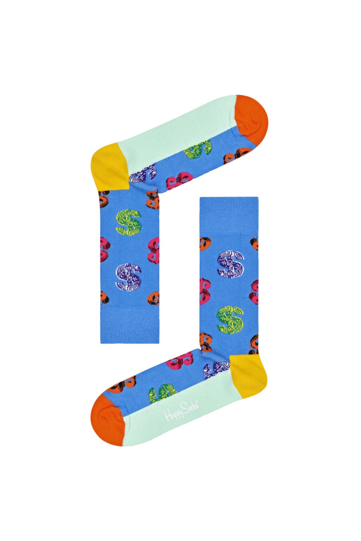 Happy Socks ÖZEL SERİ İTHAL DOLAR $ TEMALI RENKLI UNISEX ÇORAP