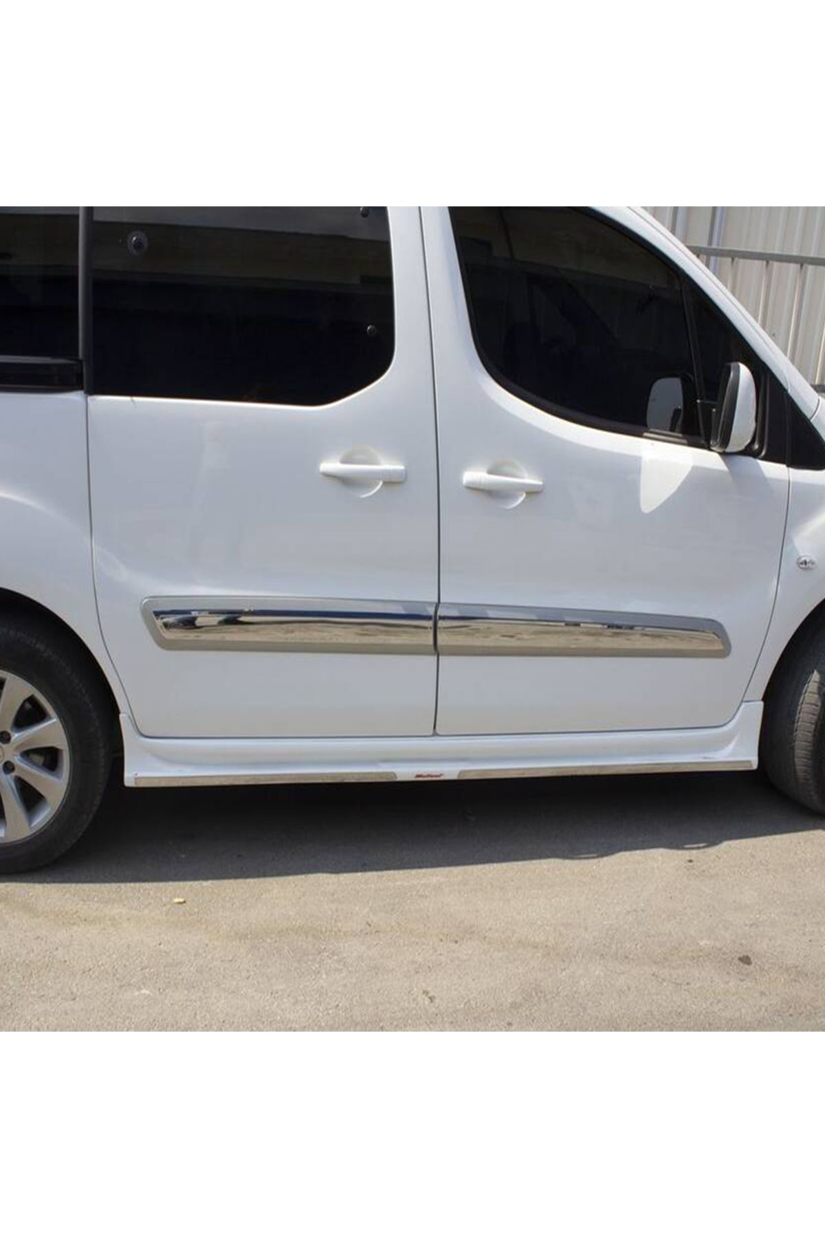 aracımotoaksesuar Citroen Berlingo II Mini Van Krom Yan Kapı Çıtası (4 Parça Paslanmaz Çelik) - 2008-2018 Modeller