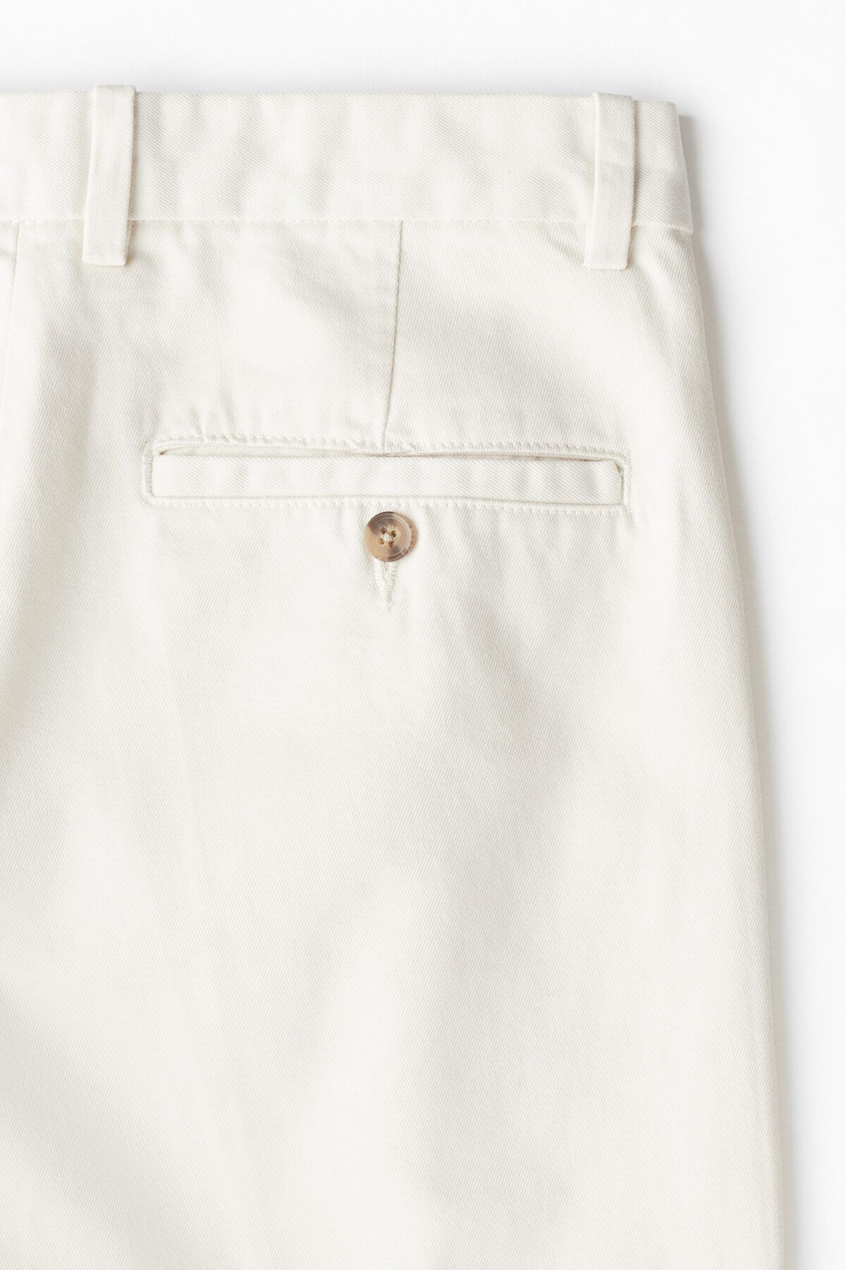 شلوار سفید مردانه مناسب چینو به طور منظم با کف ردیابی شده H M H&M