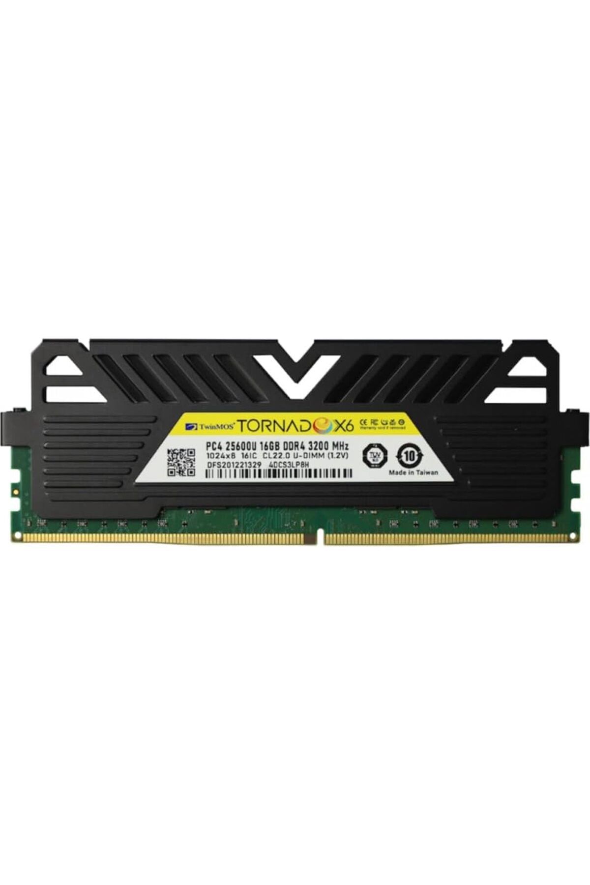 NcK DDR4 16GB 3200MHz CL22 TornadoX6 Desktop Ram (Soğutuculu)